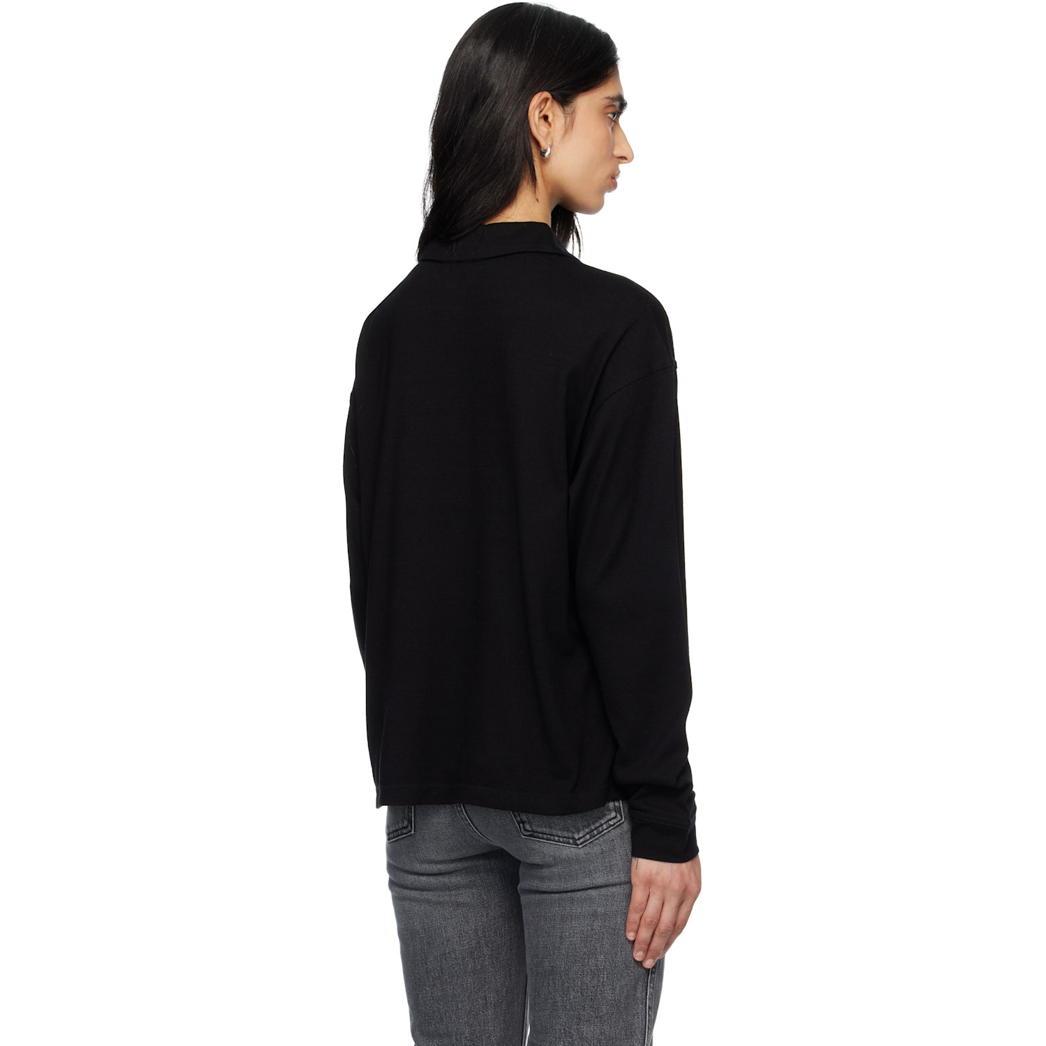  Khaite Black Faithful Polo 