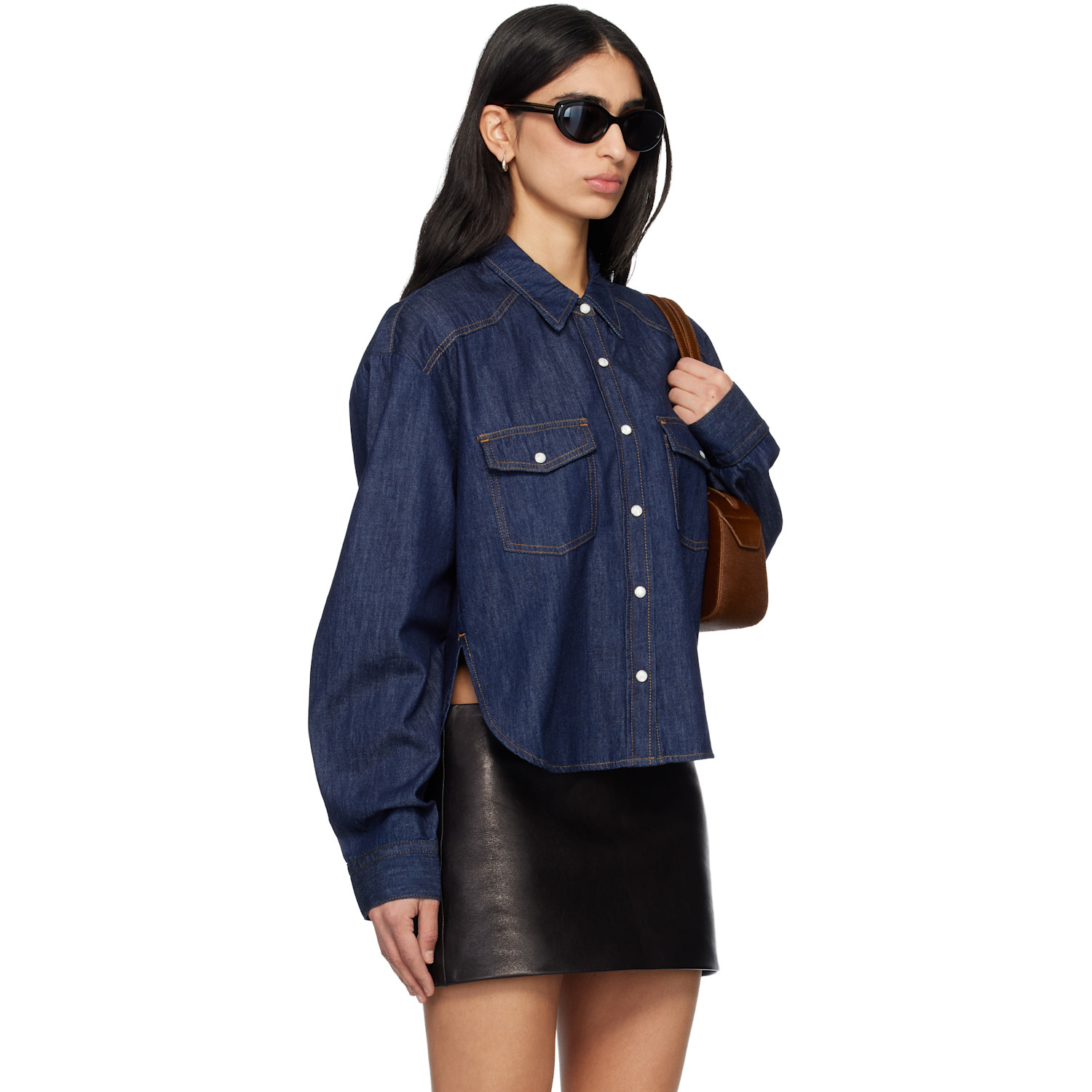  Khaite Navy Grenon Shirt 