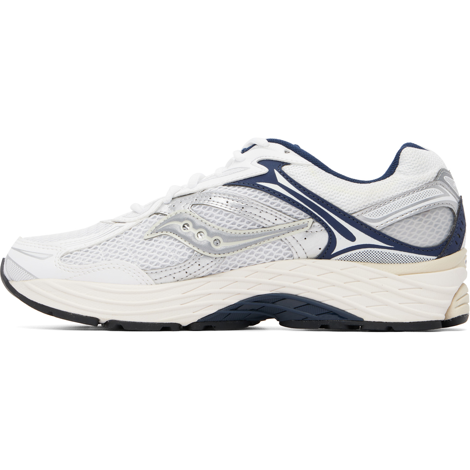  Saucony White & Navy Progrid Omni 9 Sneakers 