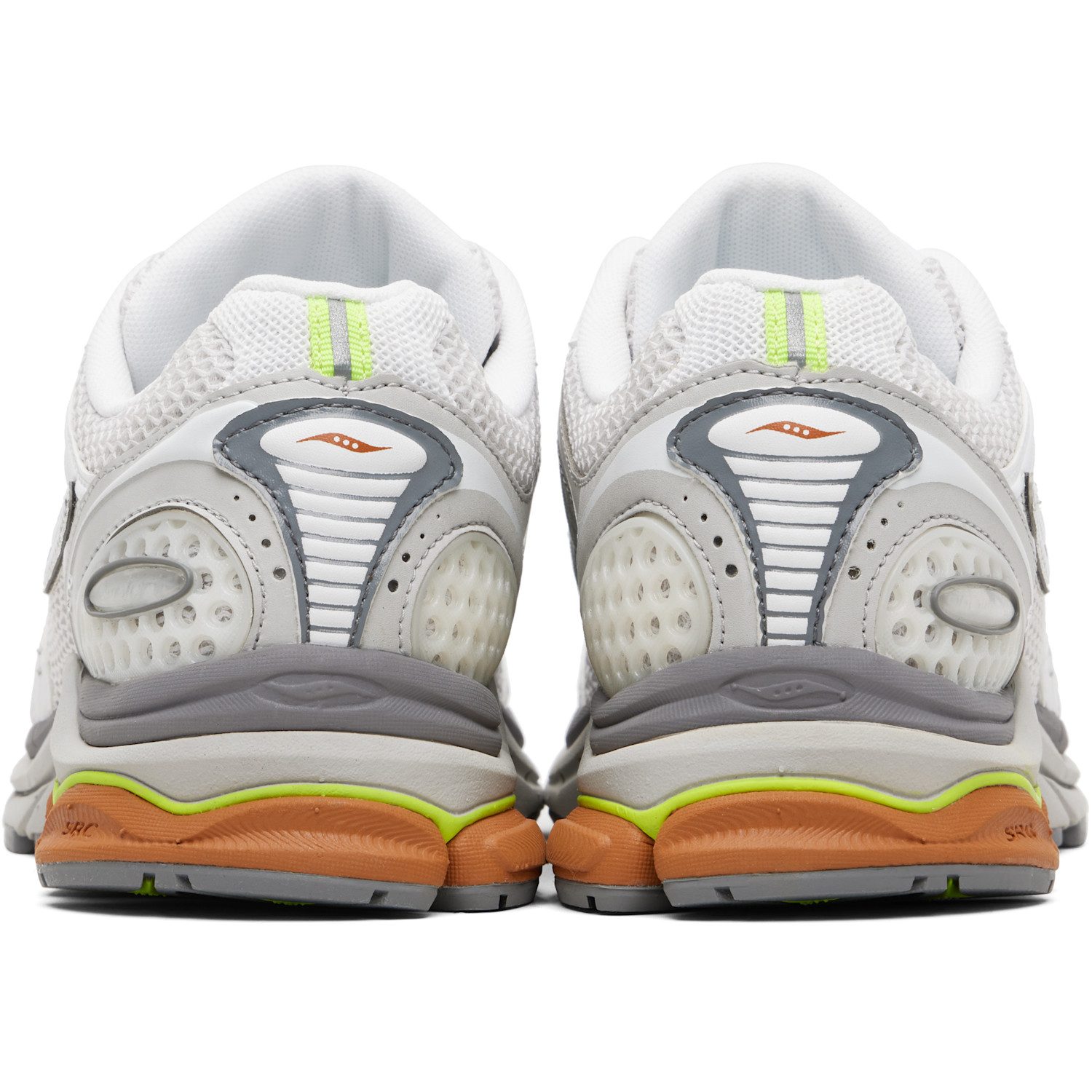  Saucony White & Gray Progrid Triumph 4 Sneakers 