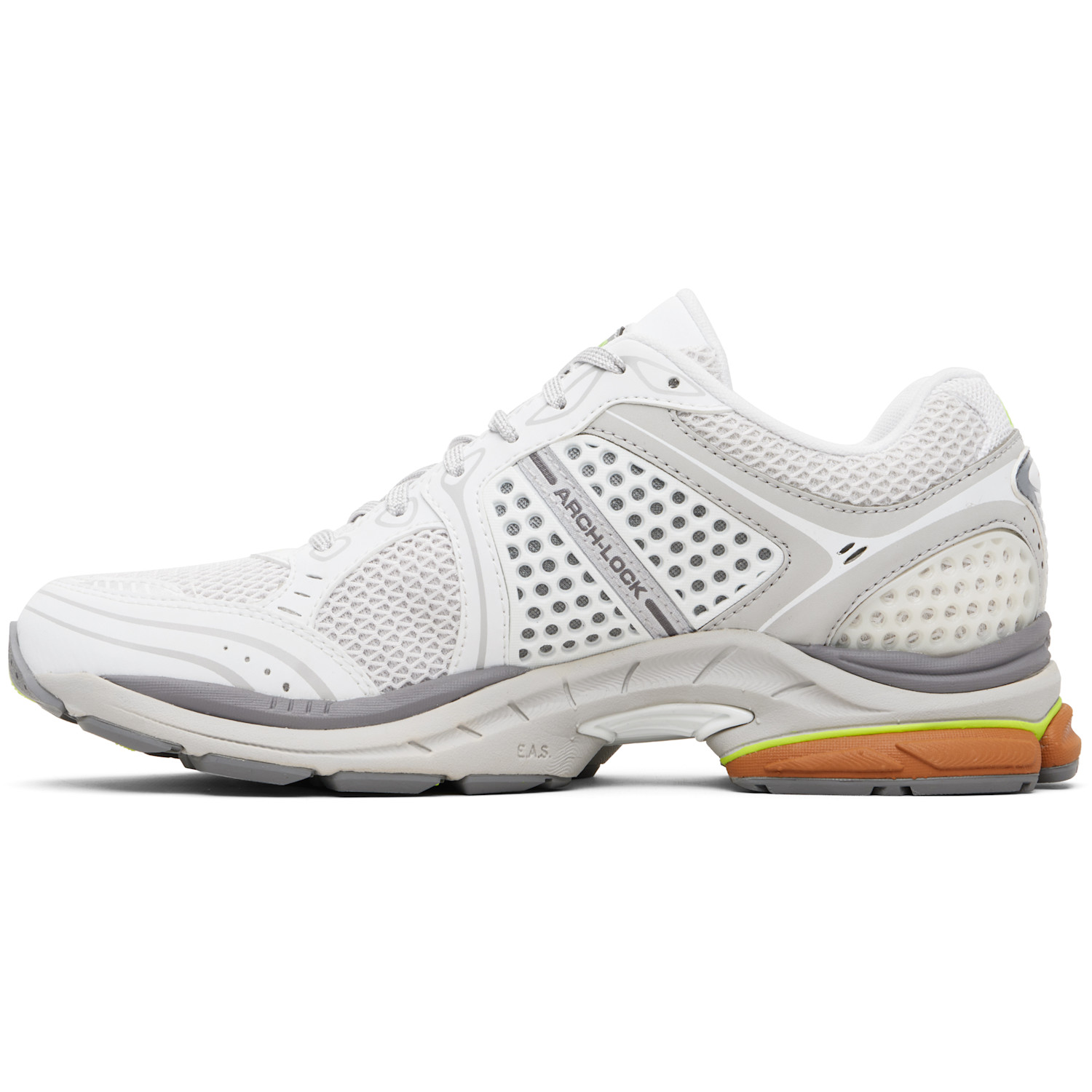  Saucony White & Gray Progrid Triumph 4 Sneakers 