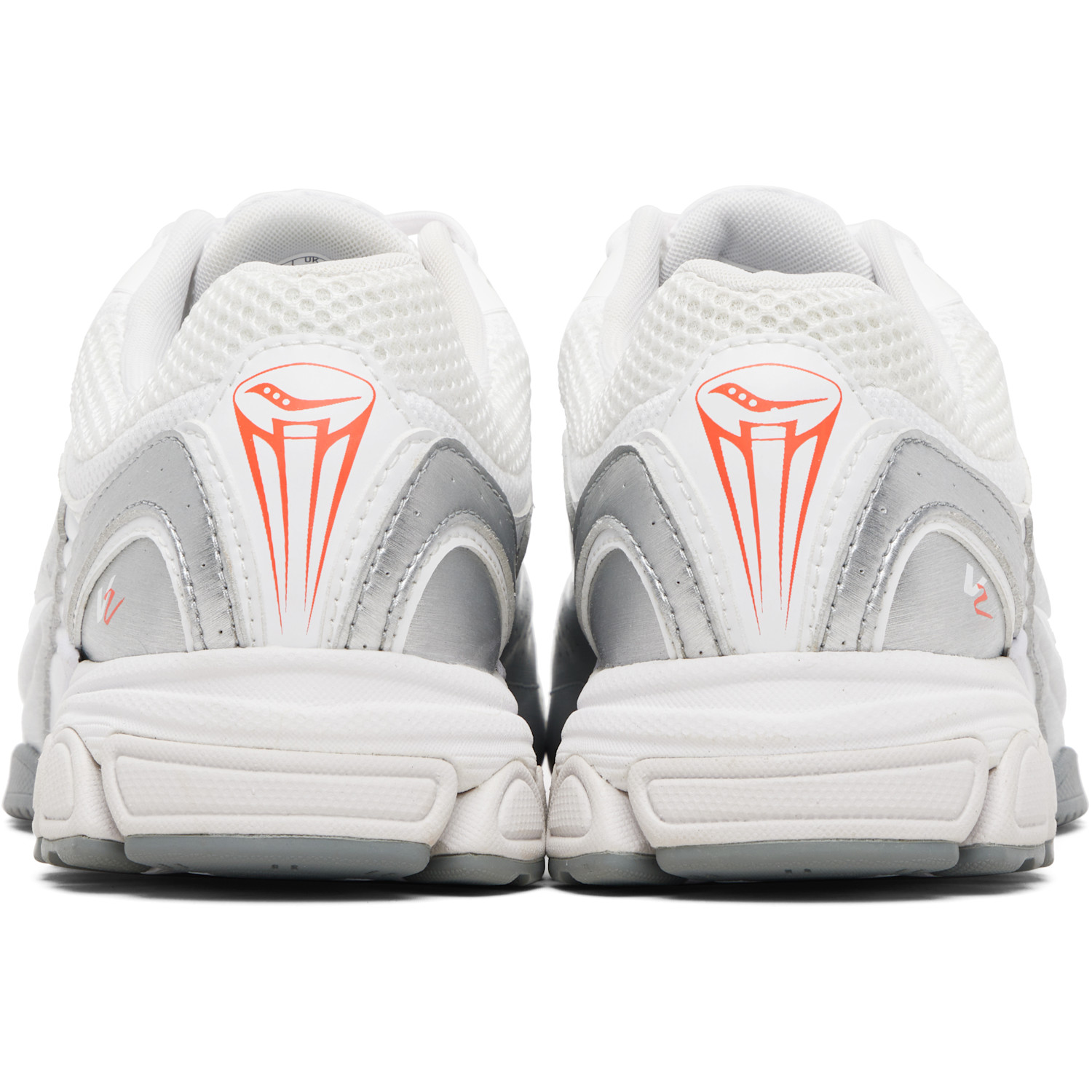  Saucony White & Silver Progrid V2 Sneakers 