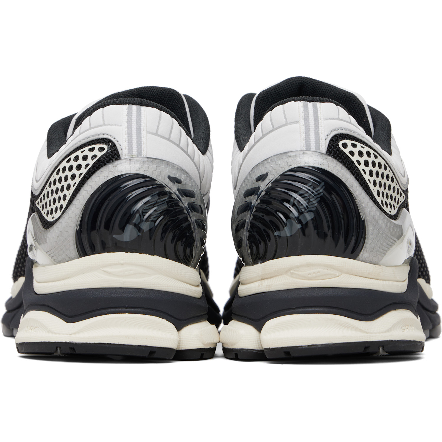 Saucony White & Black Progrid Paramount Sneakers 