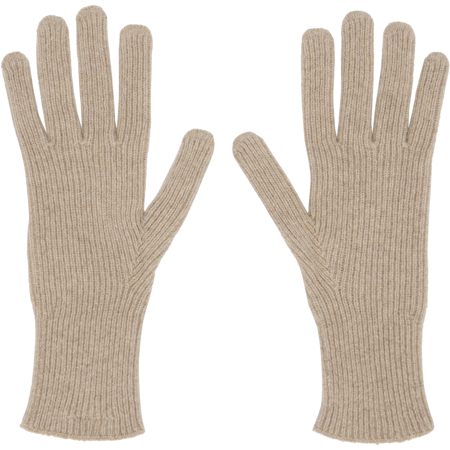  Baserange Beige Ribbed Gloves 