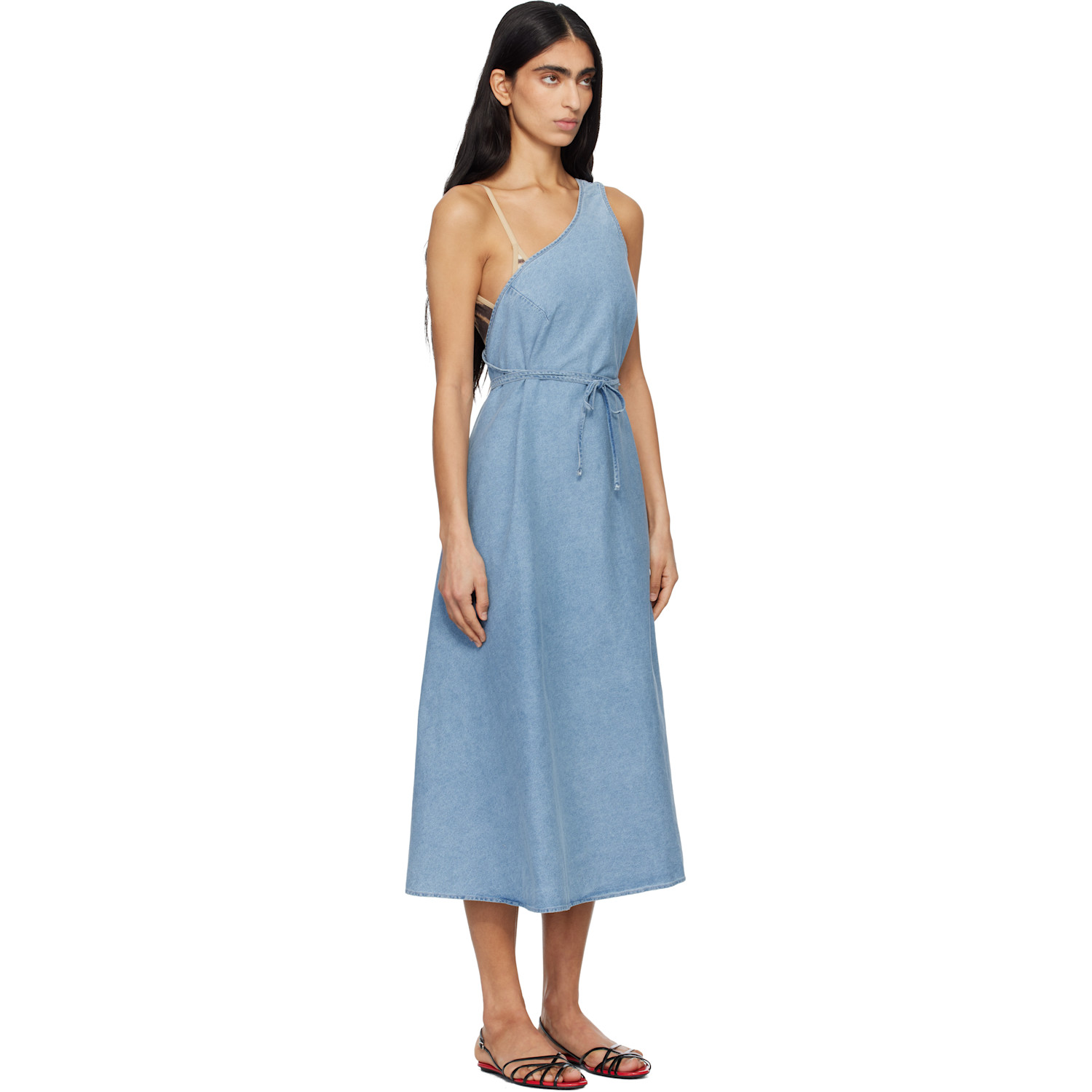  Baserange Blue Eye Denim Midi Dress 