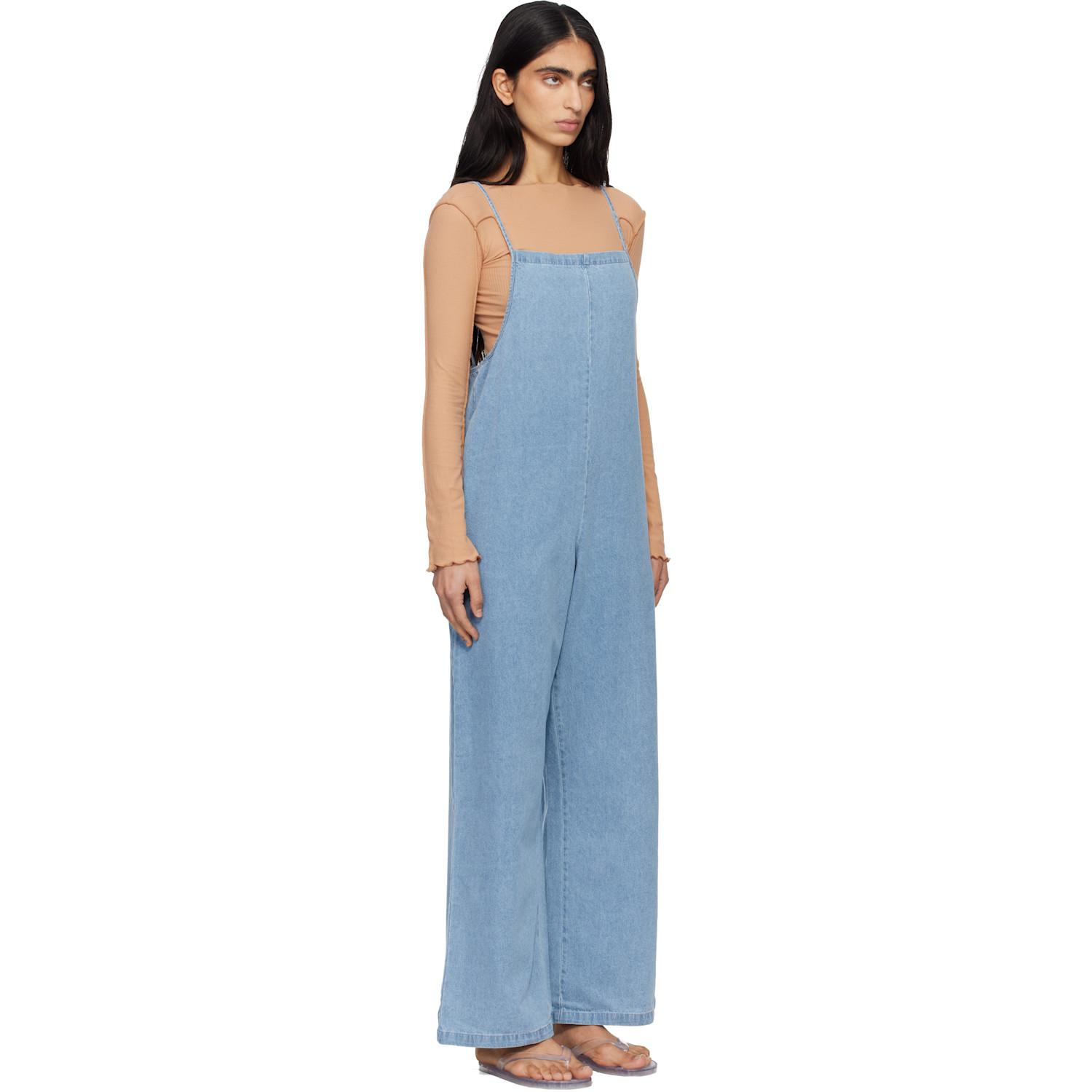  Baserange Blue Yumi Denim Jumpsuit 