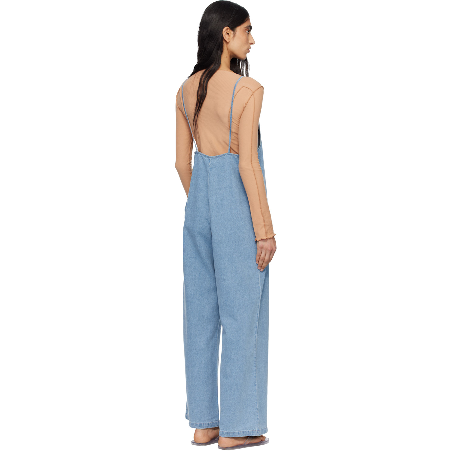  Baserange Blue Yumi Denim Jumpsuit 