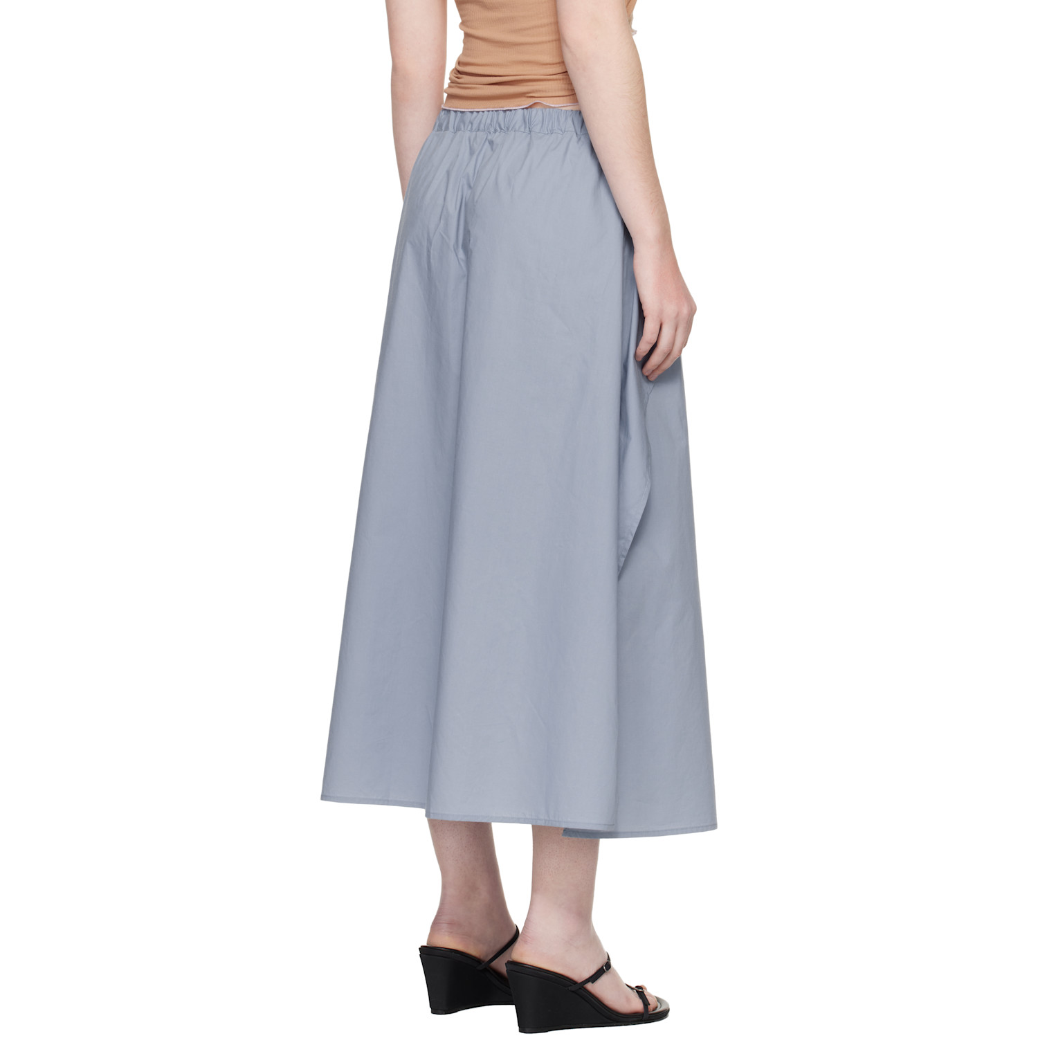  Baserange Blue Decti Maxi Skirt 