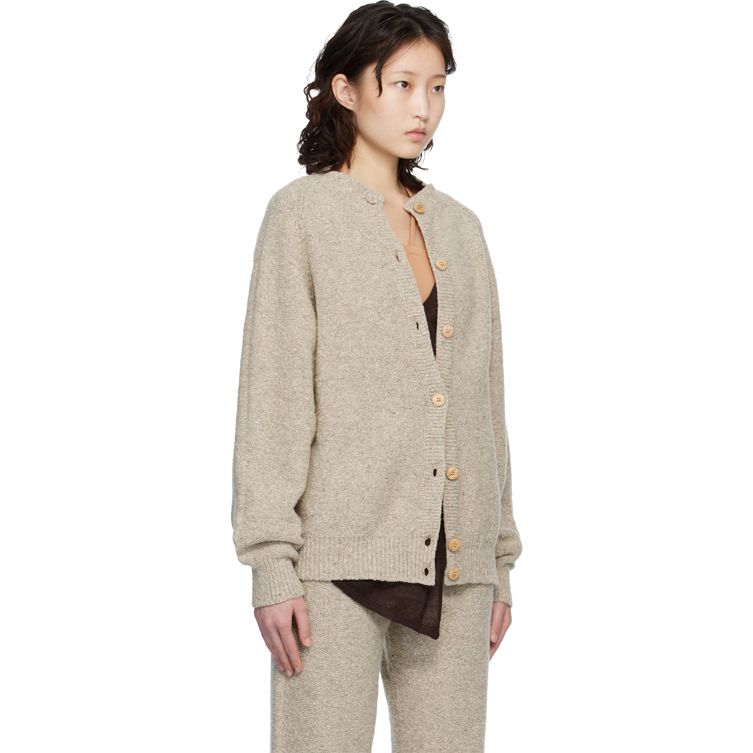  Baserange Taupe Soar Cardigan 