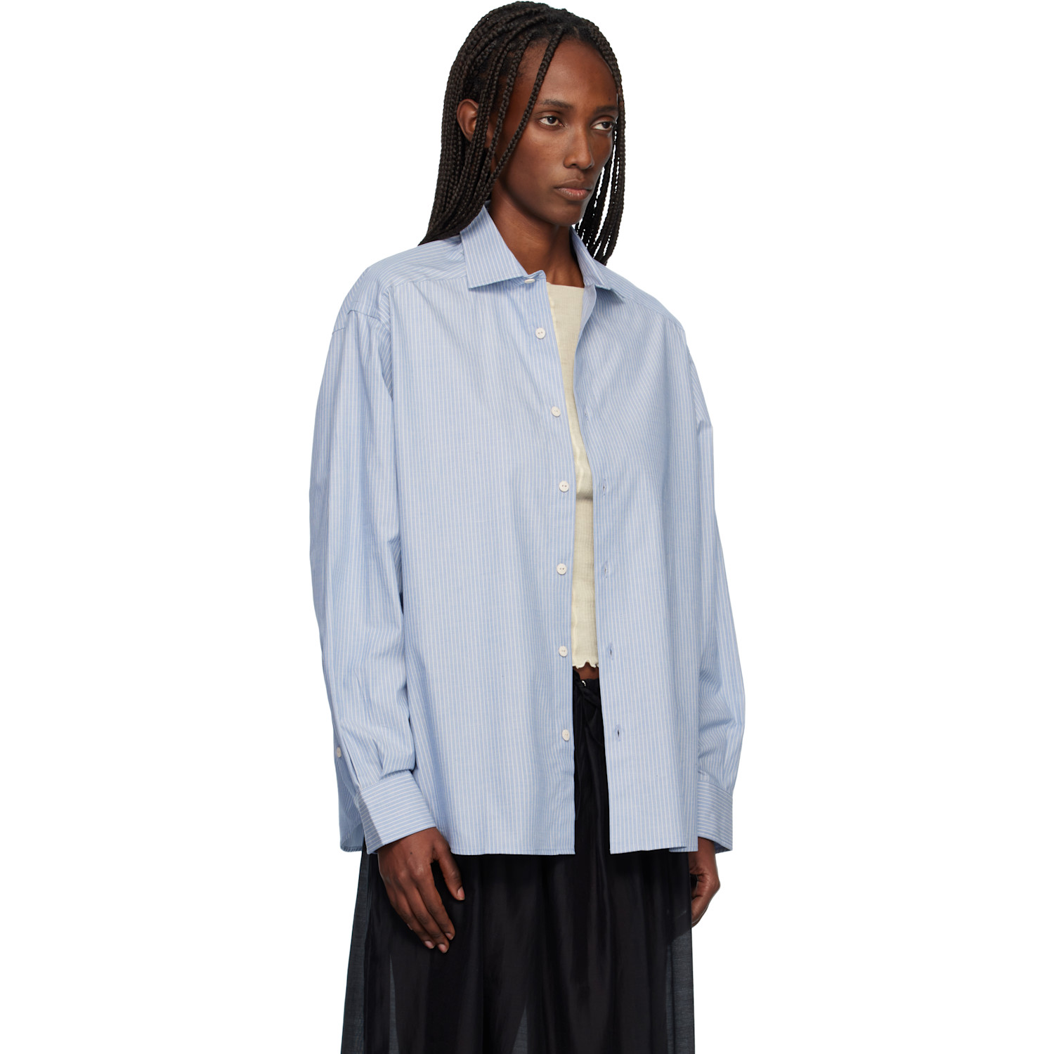  Baserange Blue Claude Shirt 
