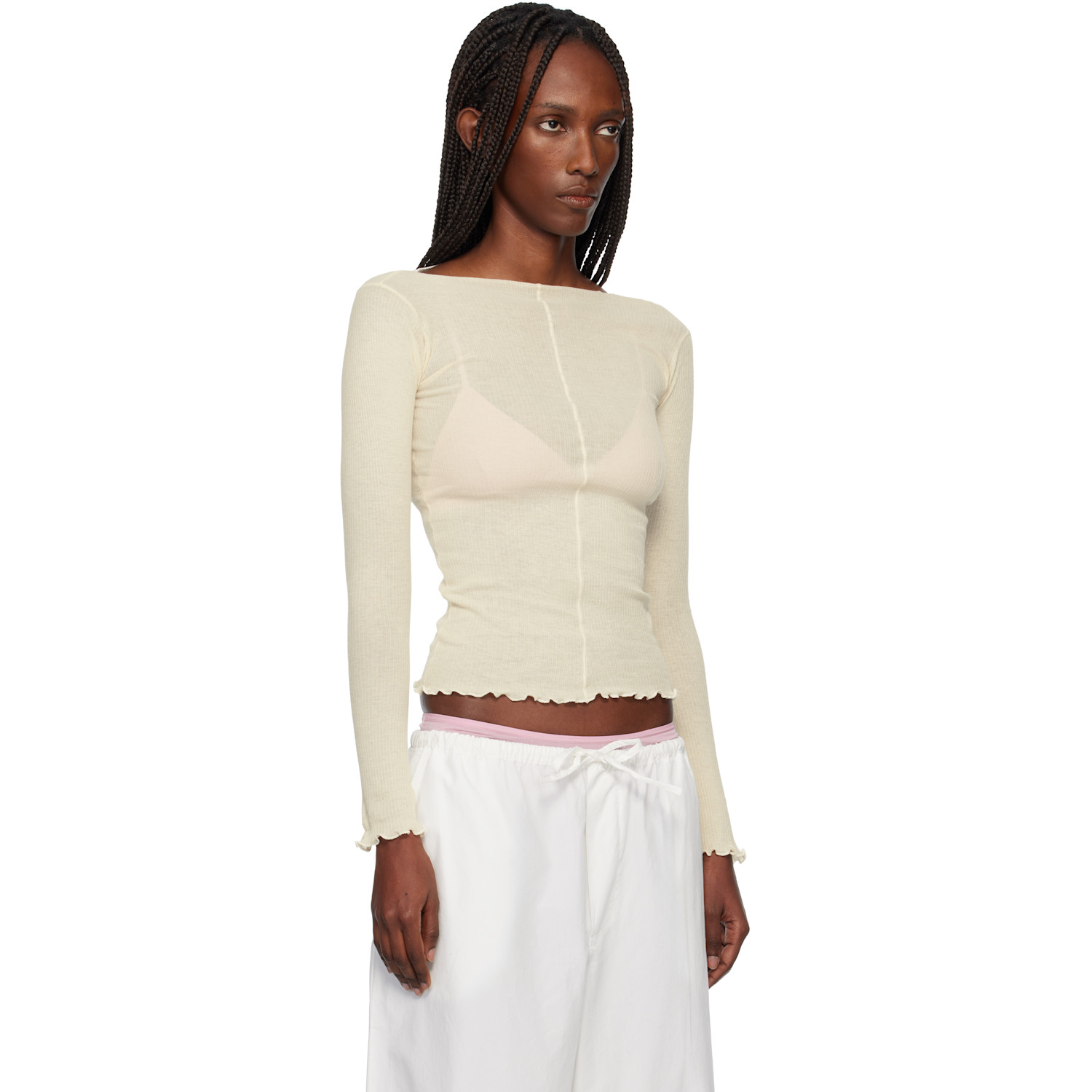  Baserange Off-white Pama Long Sleeve Tee 