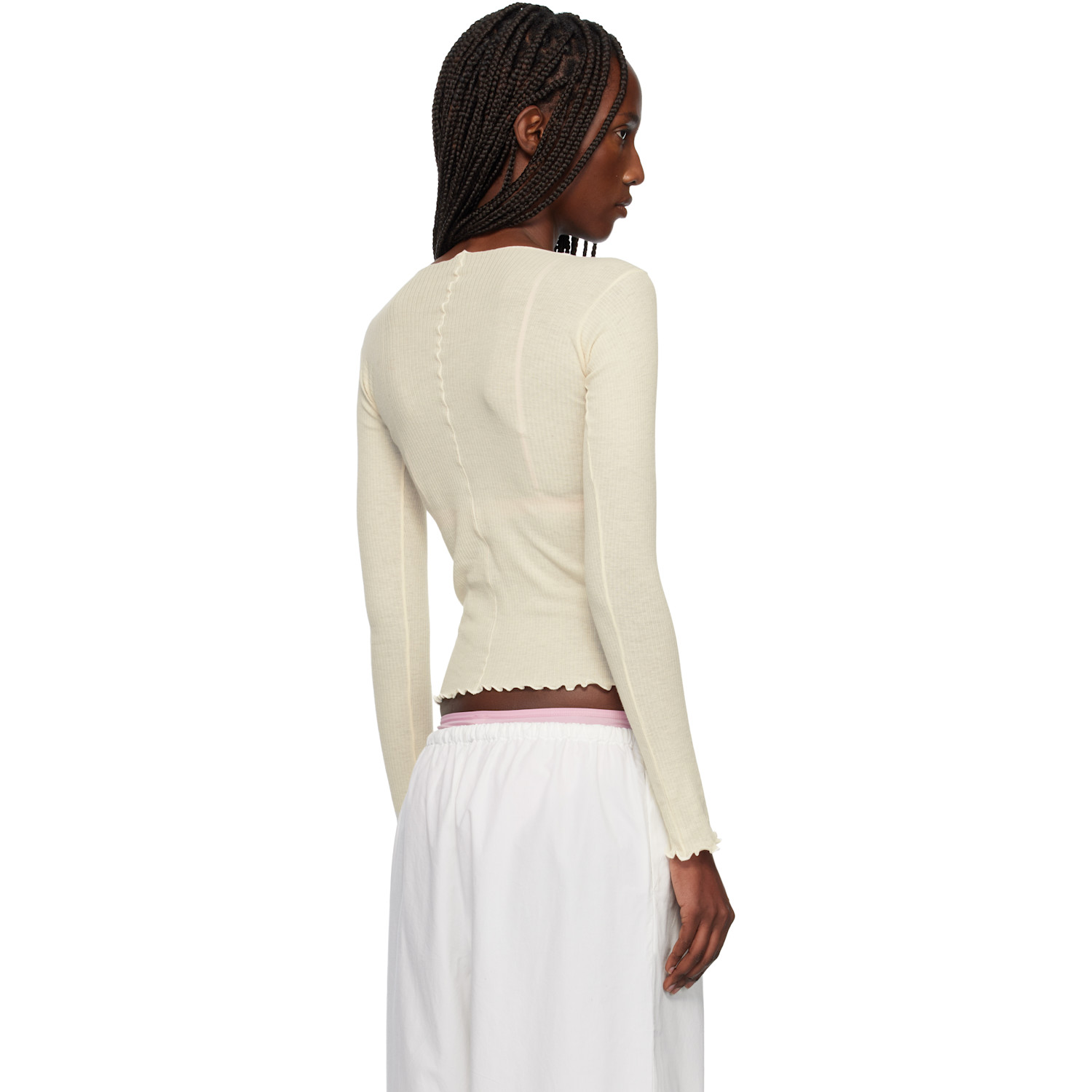  Baserange Off-white Pama Long Sleeve Tee 