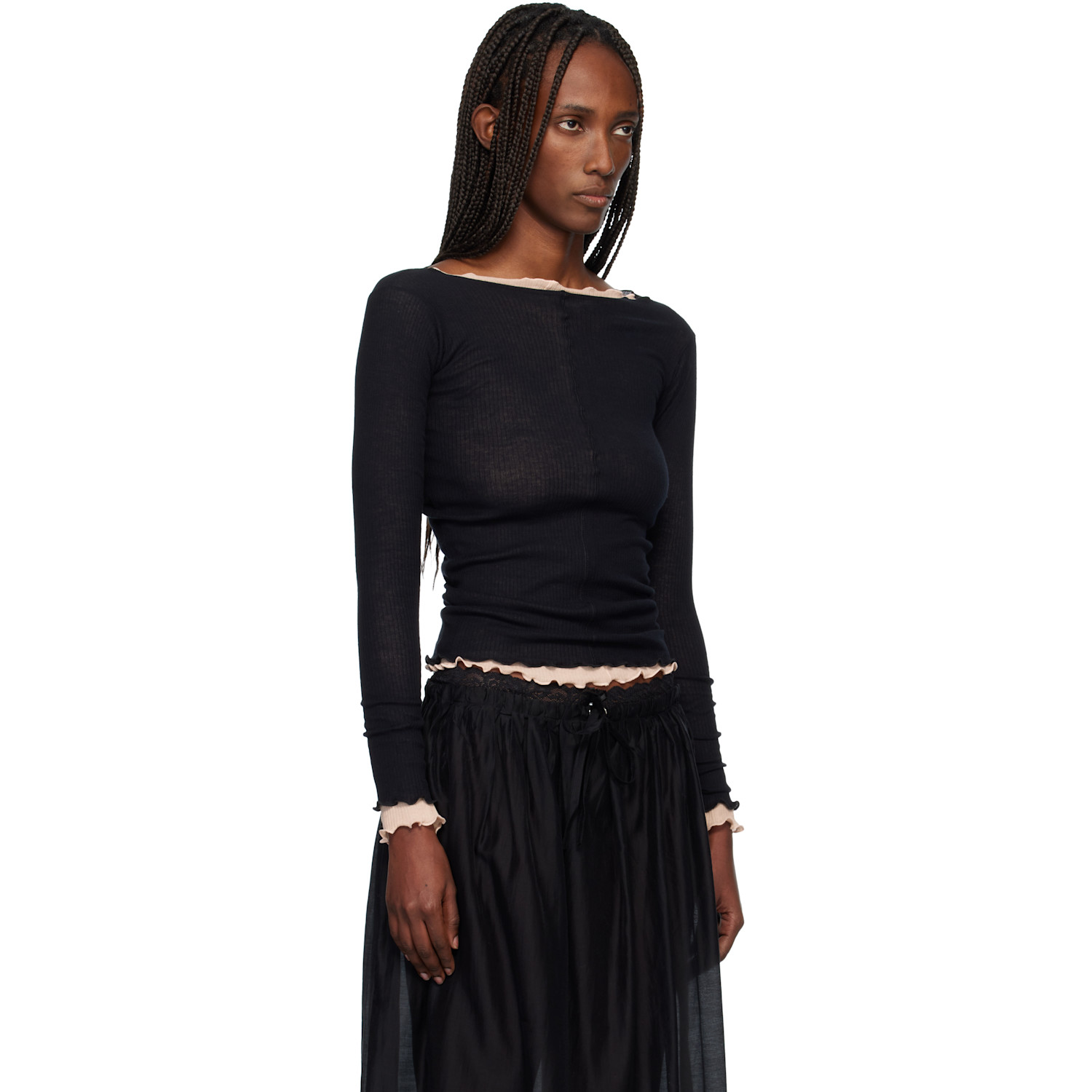  Baserange Black Pama Long Sleeve Tee 