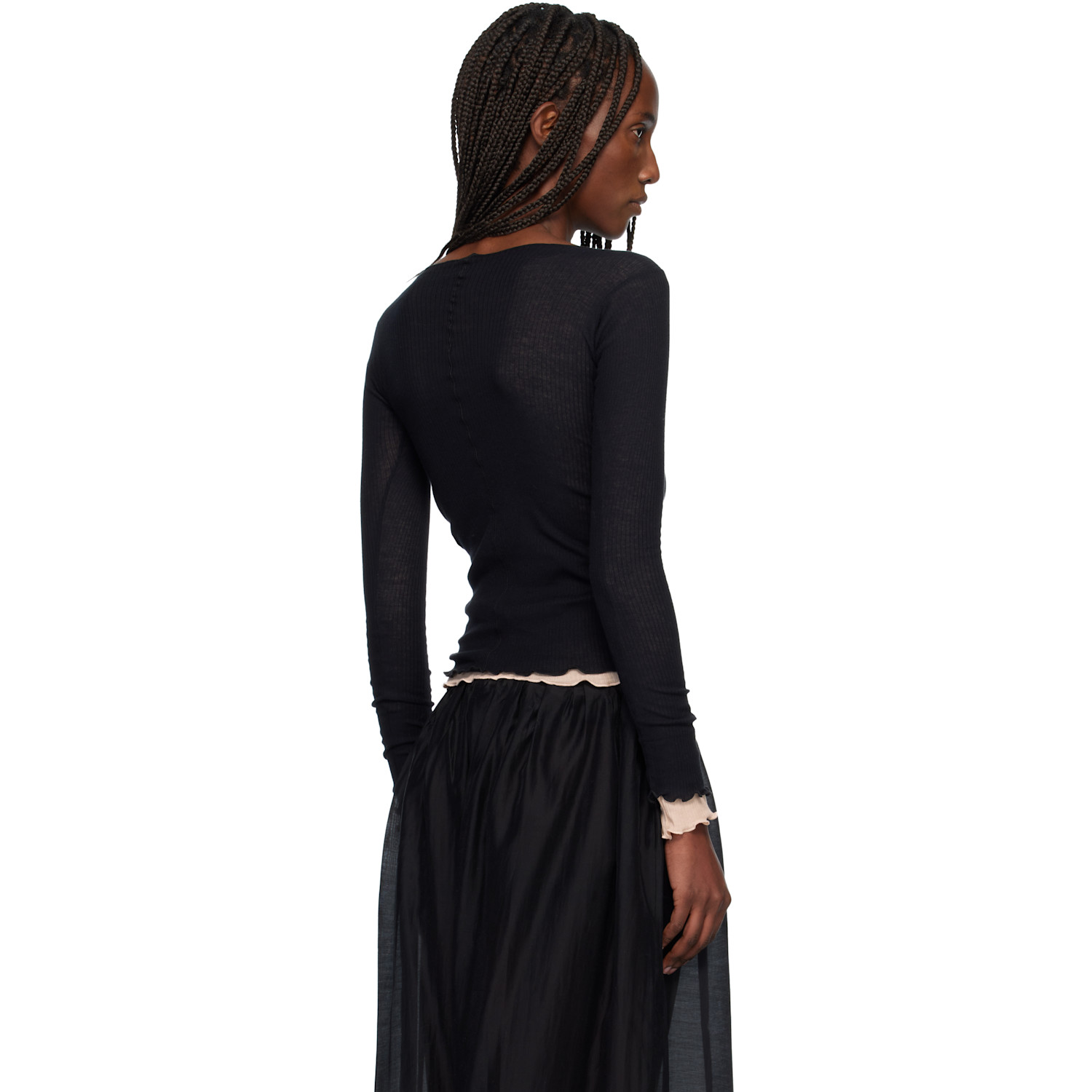  Baserange Black Pama Long Sleeve Tee 