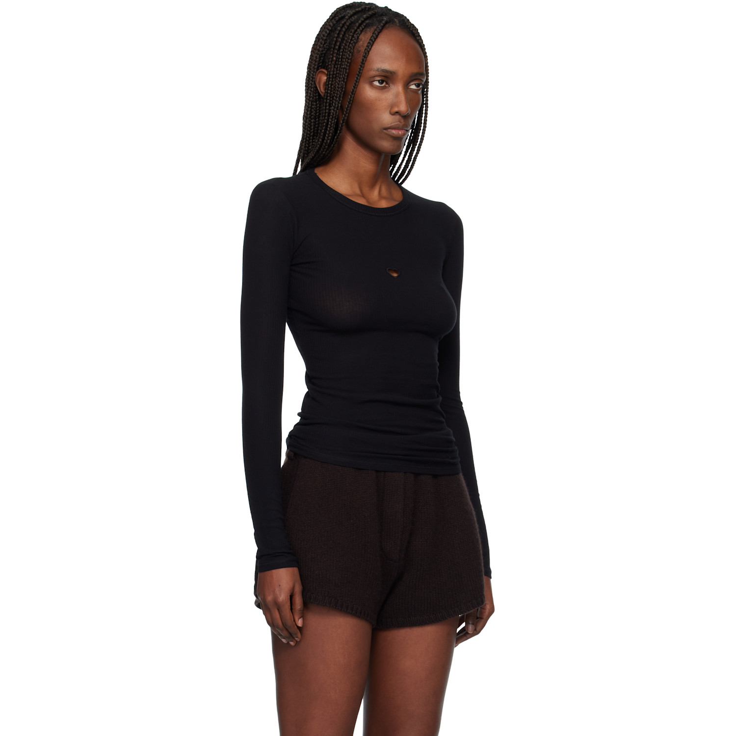 Baserange Black Heart Long Sleeve Tee 