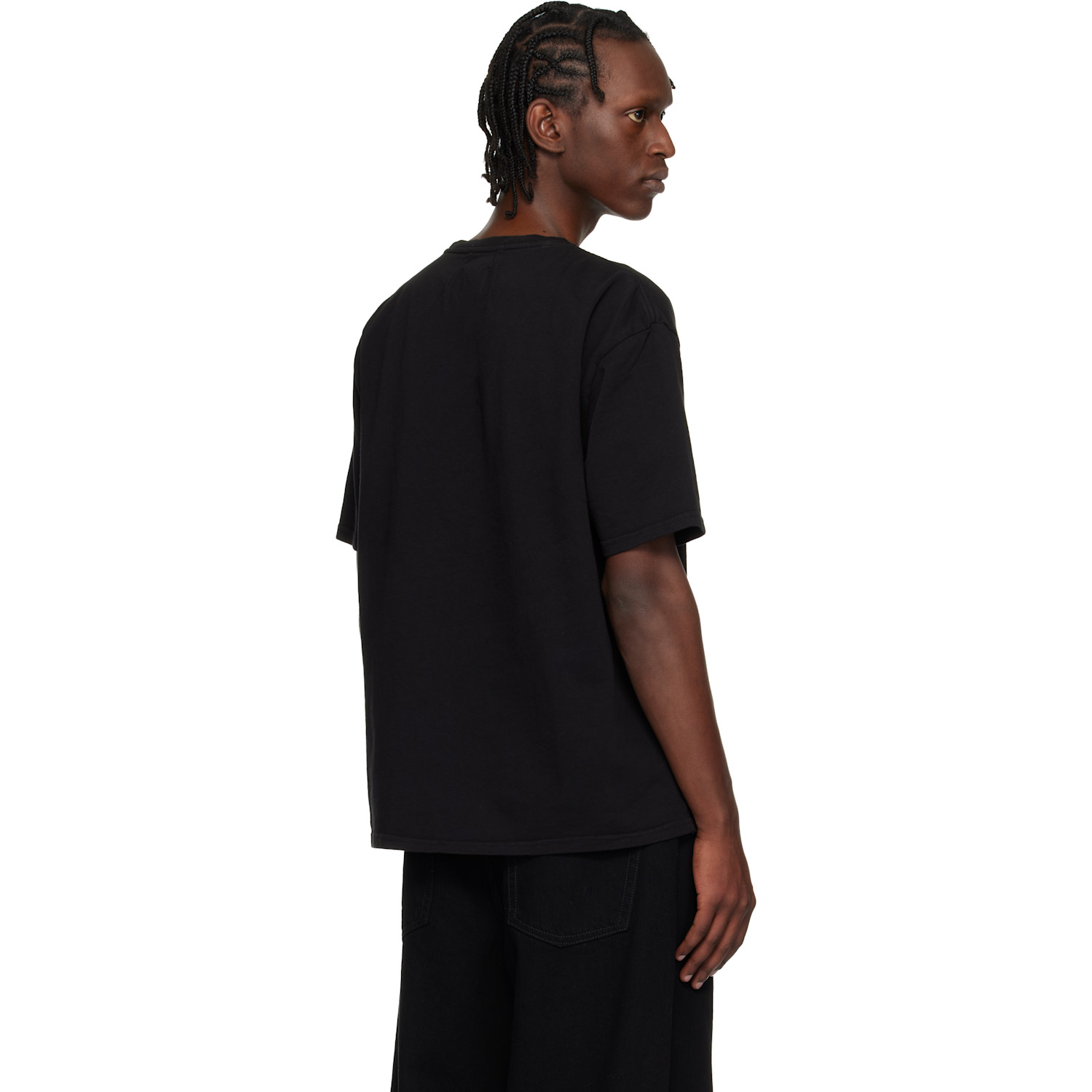  Rhude Black Oversized Chateau Crest T-shirt 