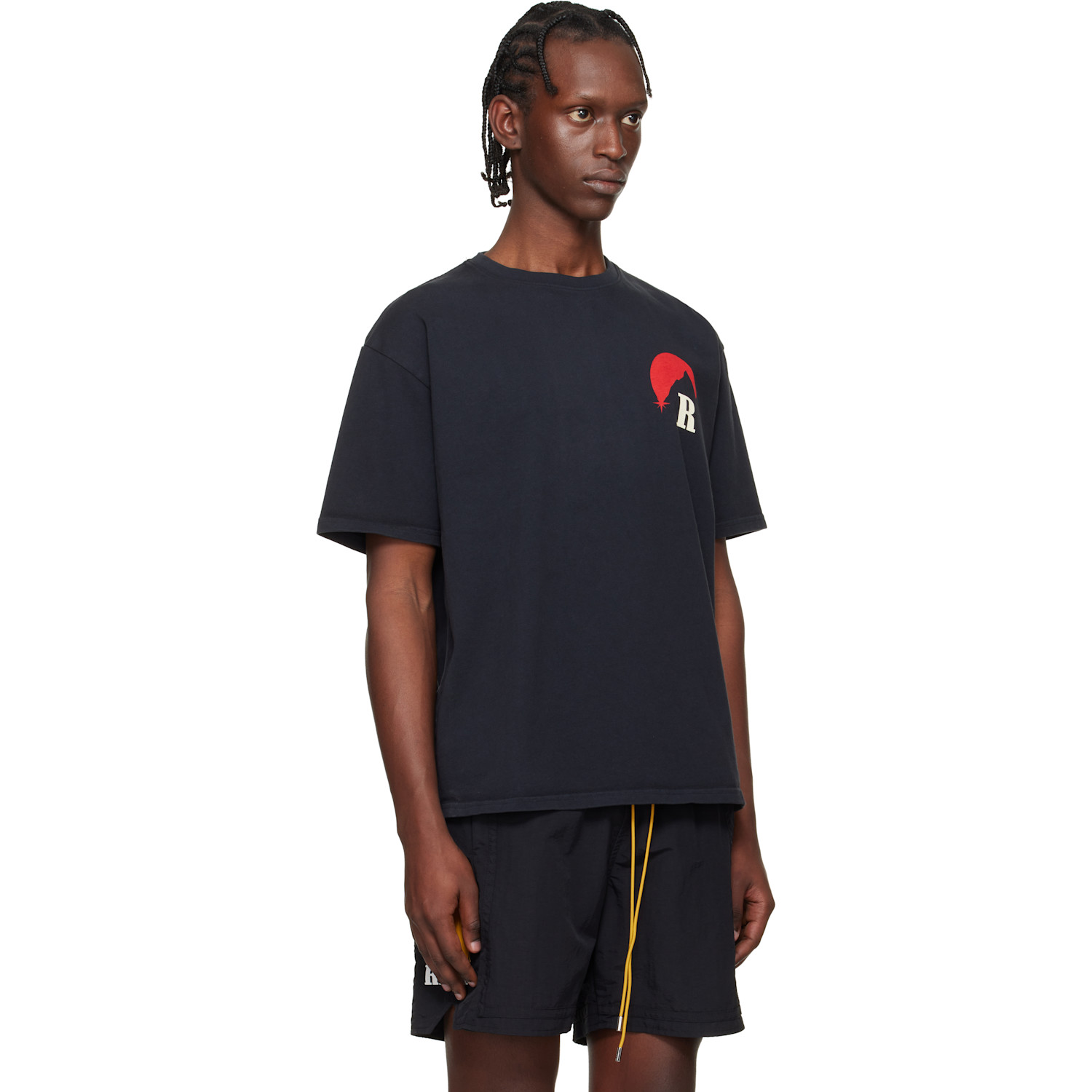  Rhude Black Moonlight Regatta T-shirt 