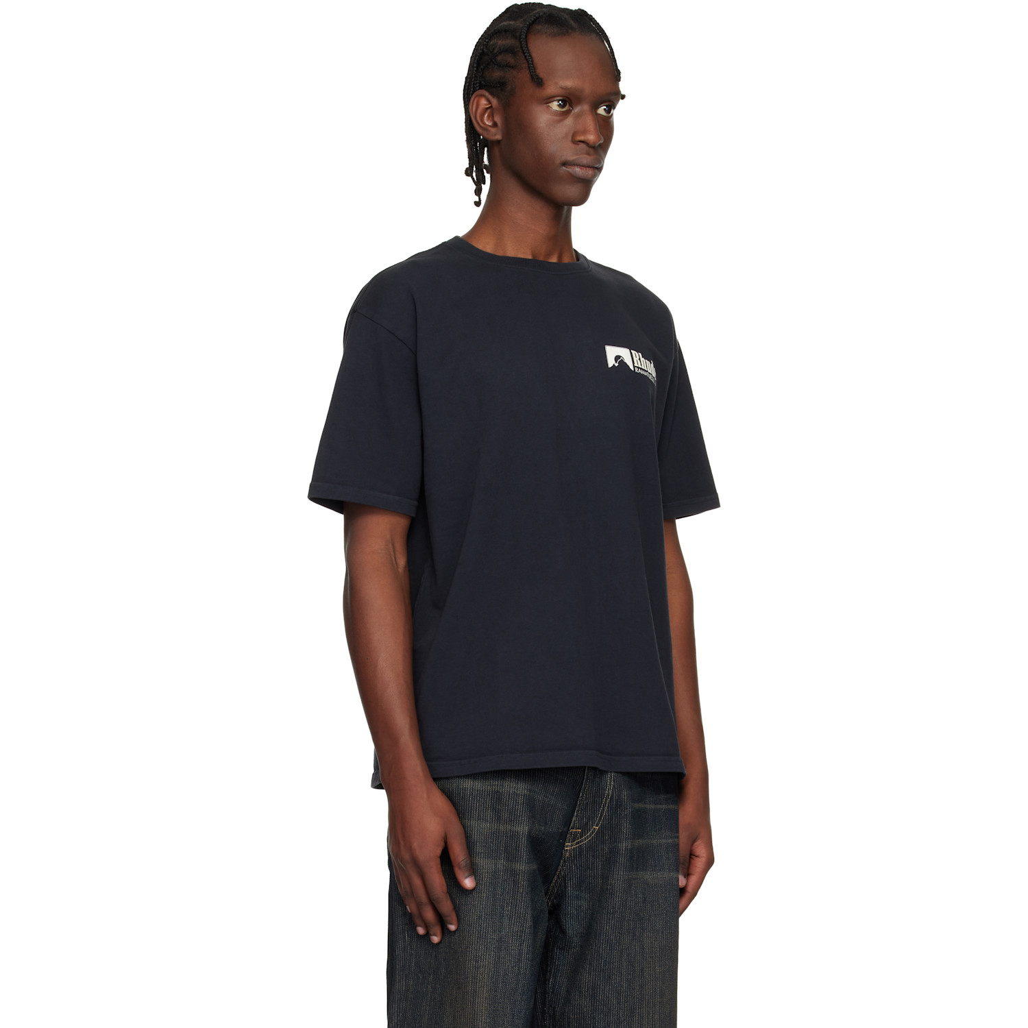  Rhude Black Ramatuelle Intl Racing T-shirt 