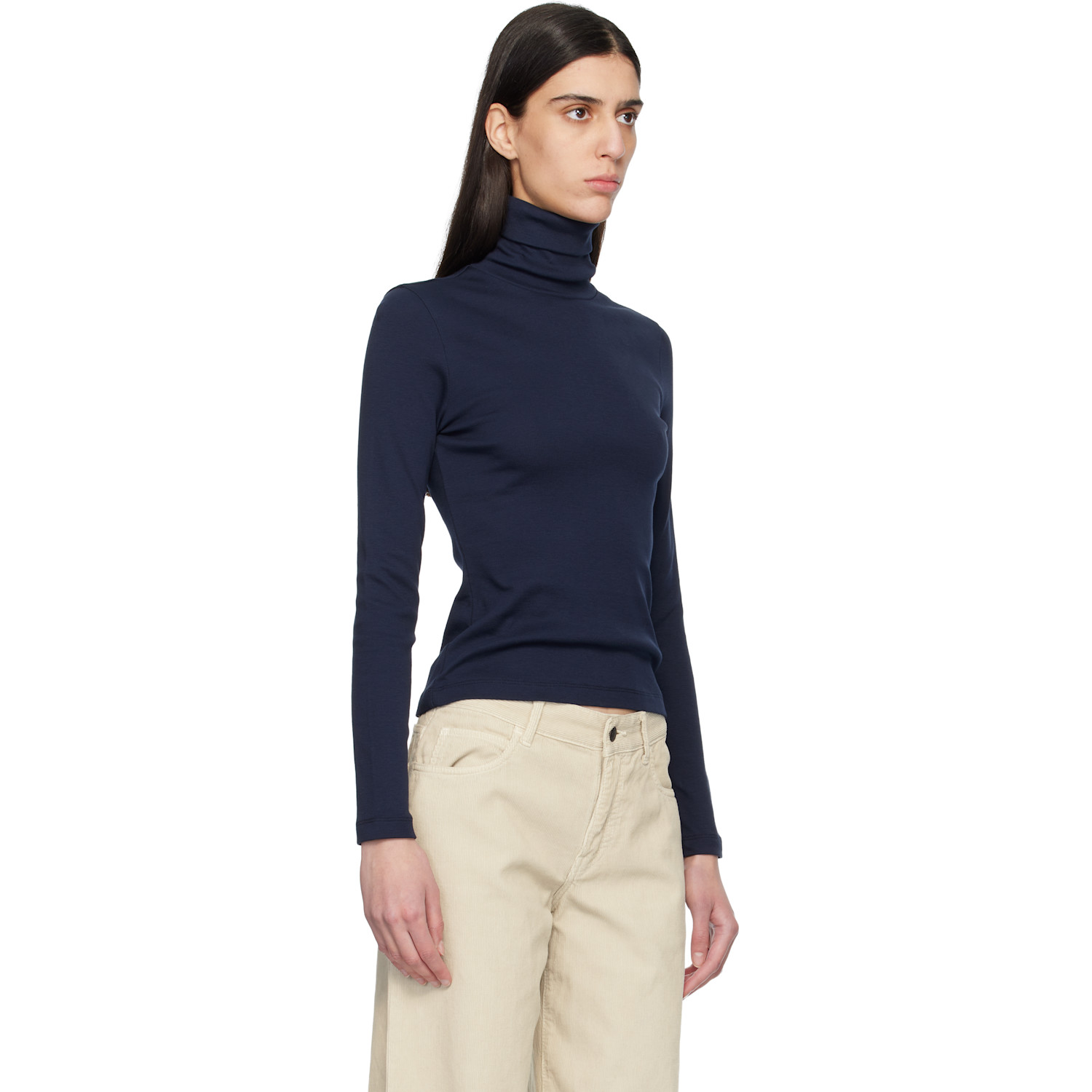  Flore Flore Navy Dinah Turtleneck 