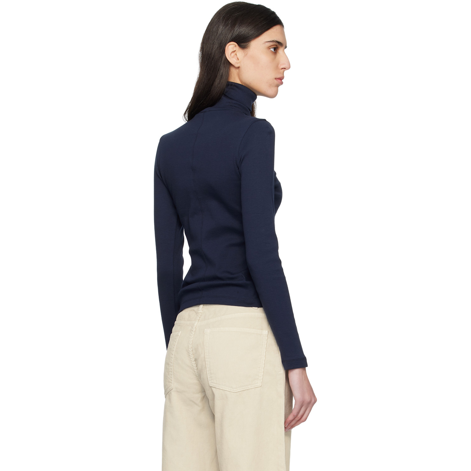  Flore Flore Navy Dinah Turtleneck 