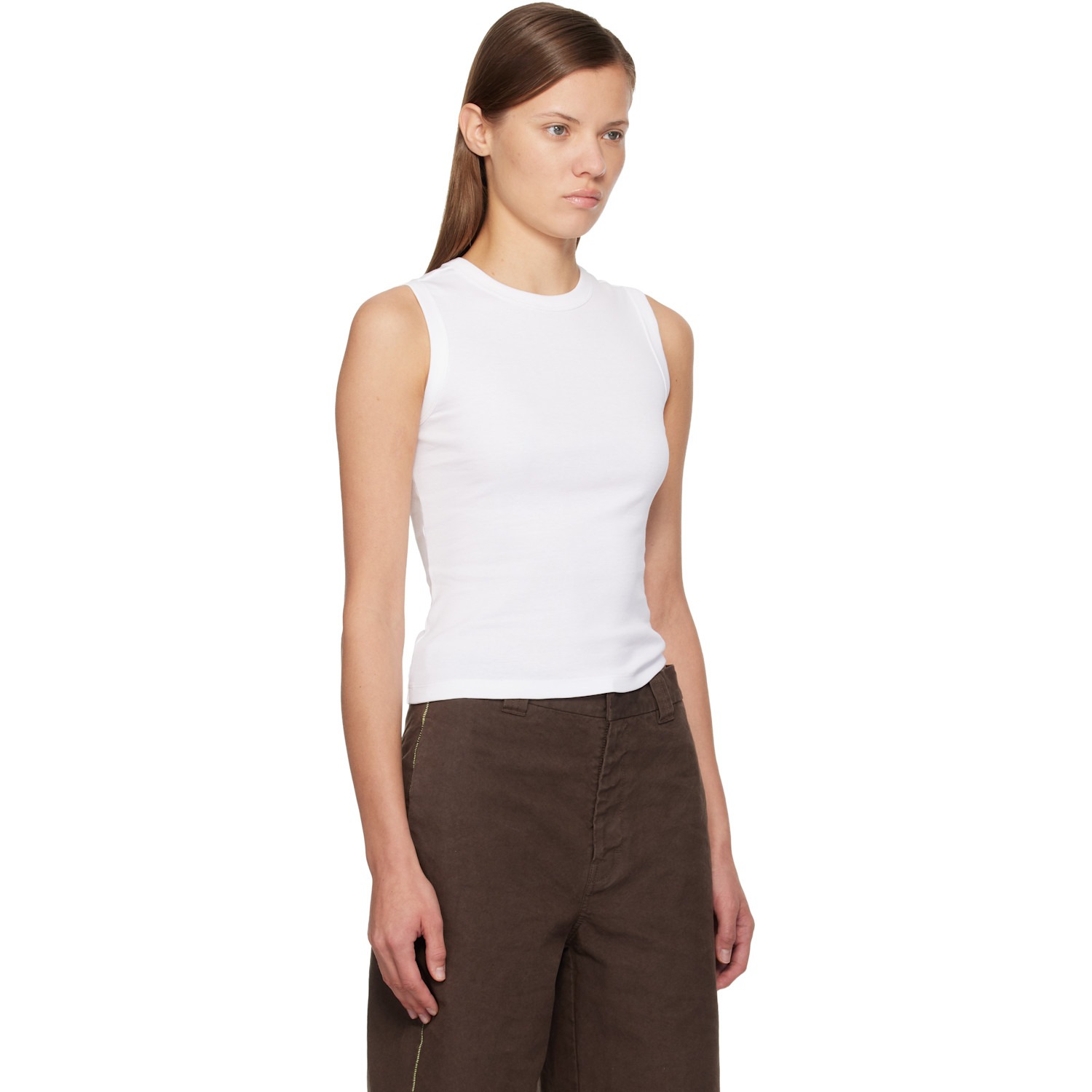  Flore Flore White Esmé Tank Top 