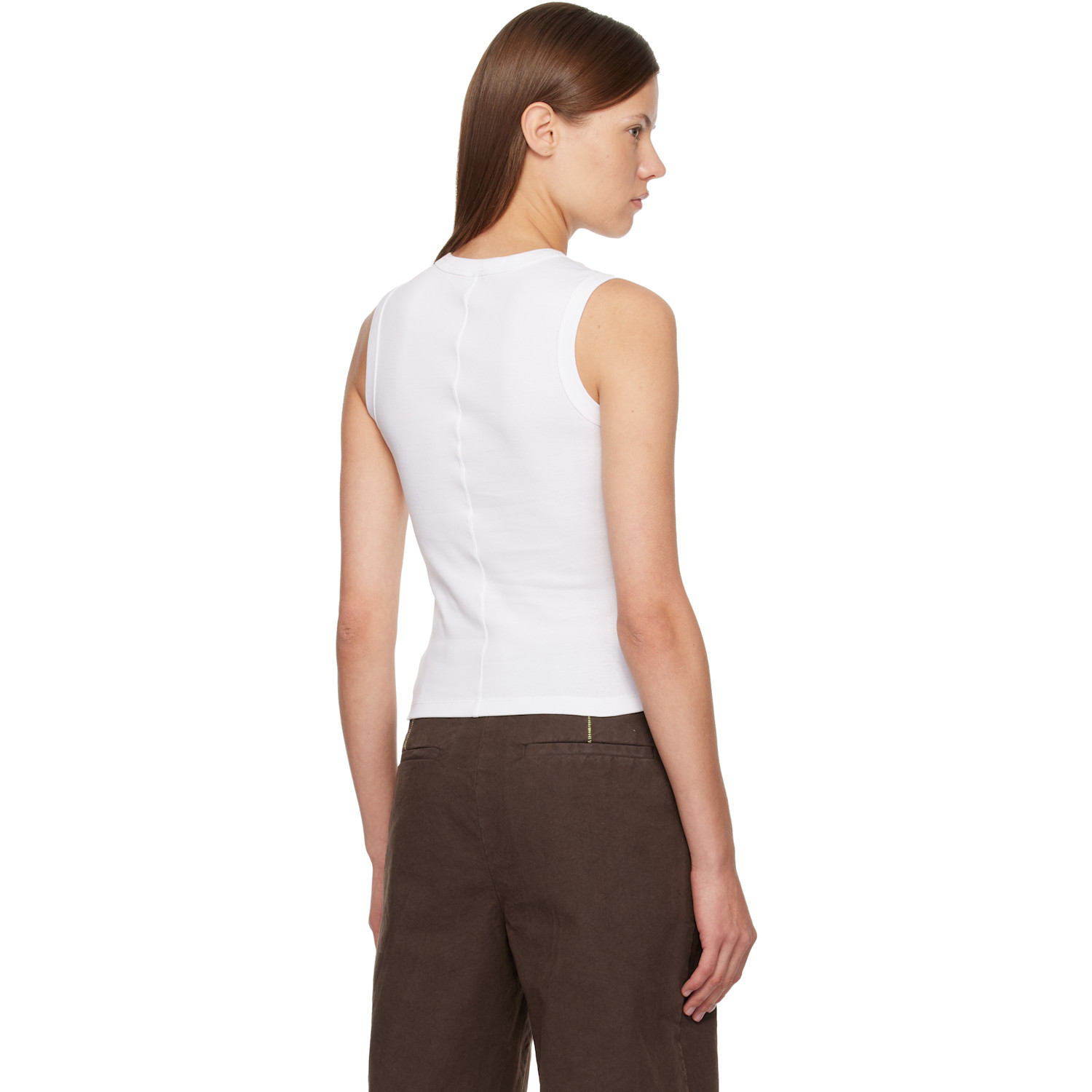  Flore Flore White Esmé Tank Top 