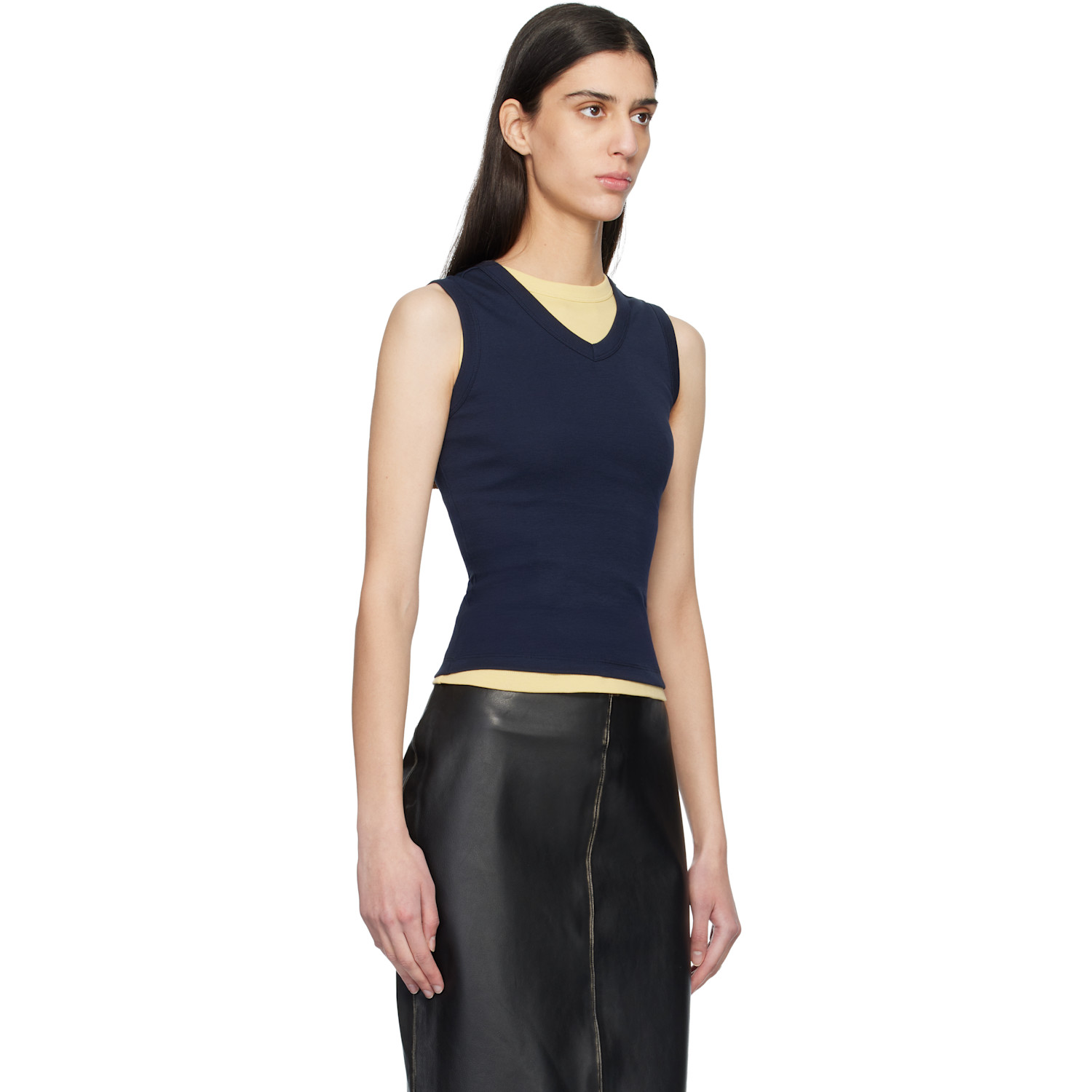  Flore Flore Navy Jill Tank Top 