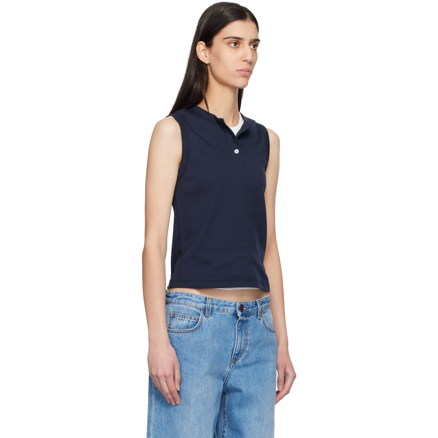  Flore Flore Navy Jess Tank Top 