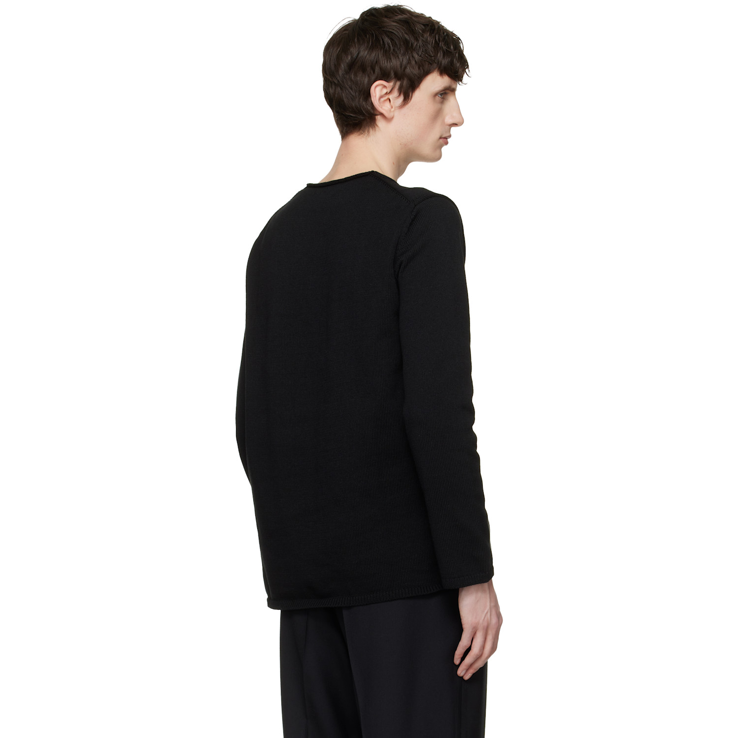  Black Comme Des Garçons Black Cutout Sweater 