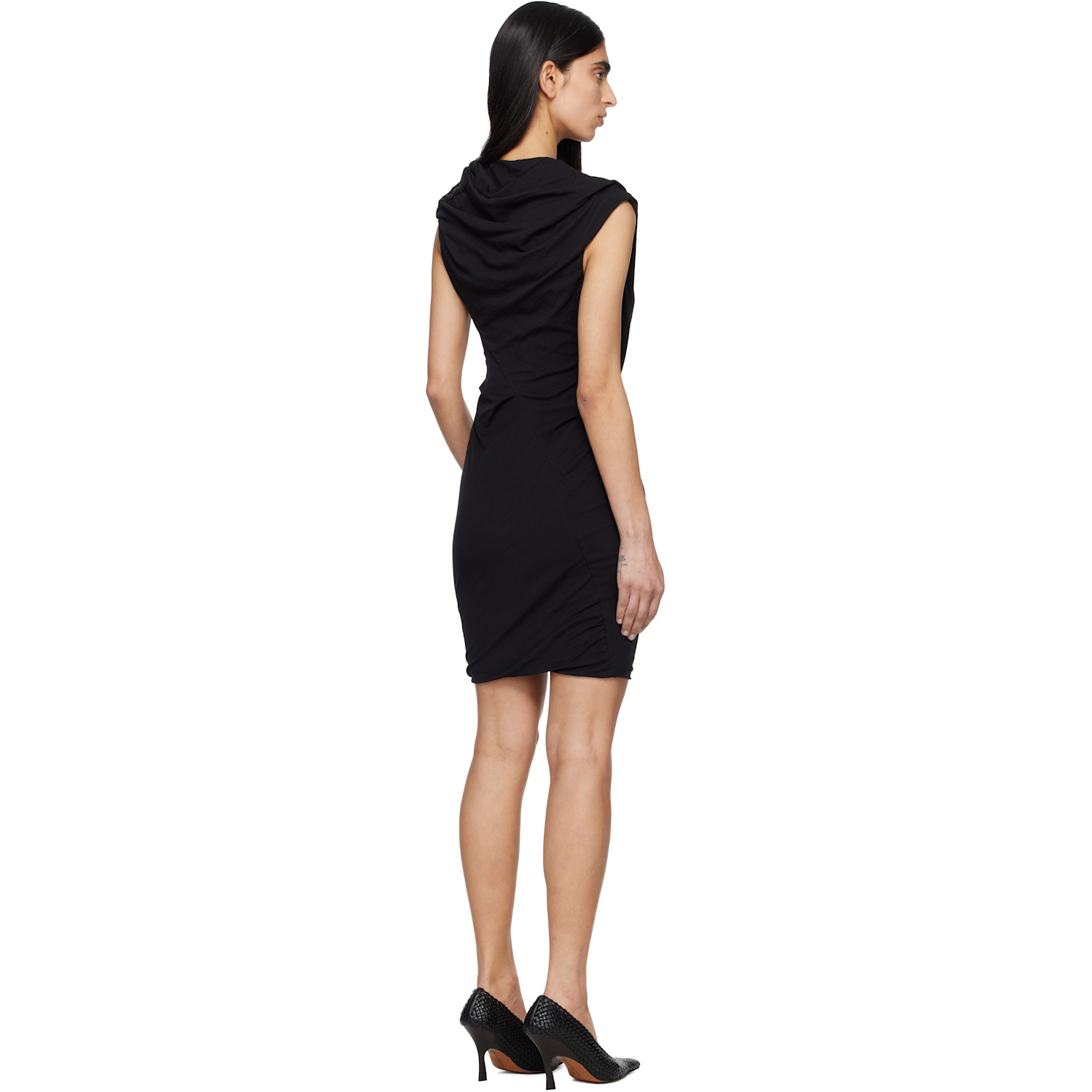  Entire Studios Black Twist Minidress 