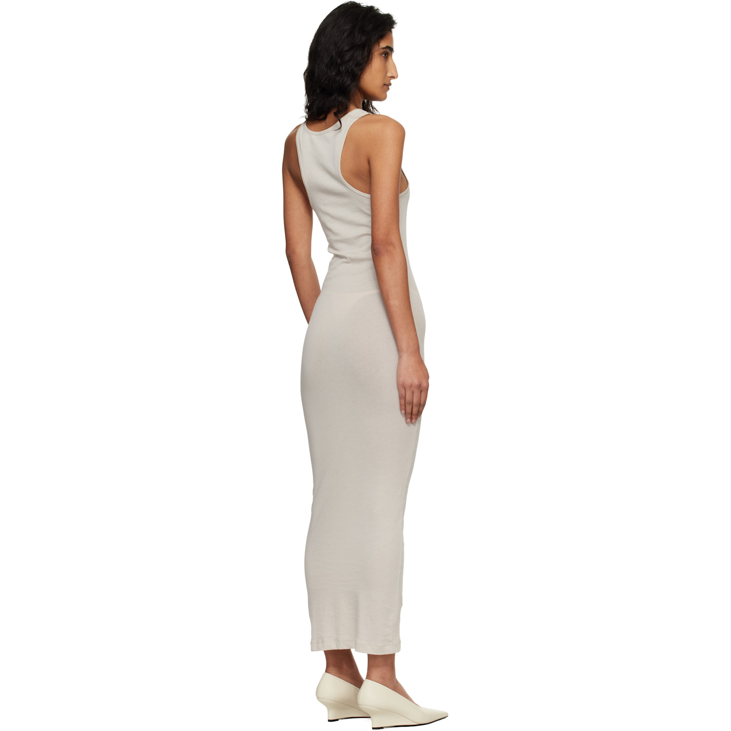  Entire Studios Off-white Muscle Tank Midi Dress 
