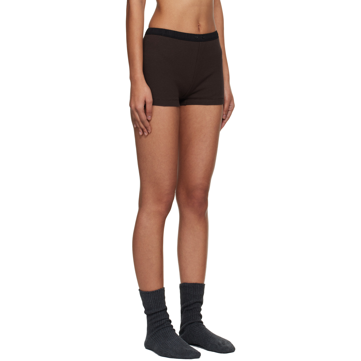  Entire Studios Brown Lounge Shorts 
