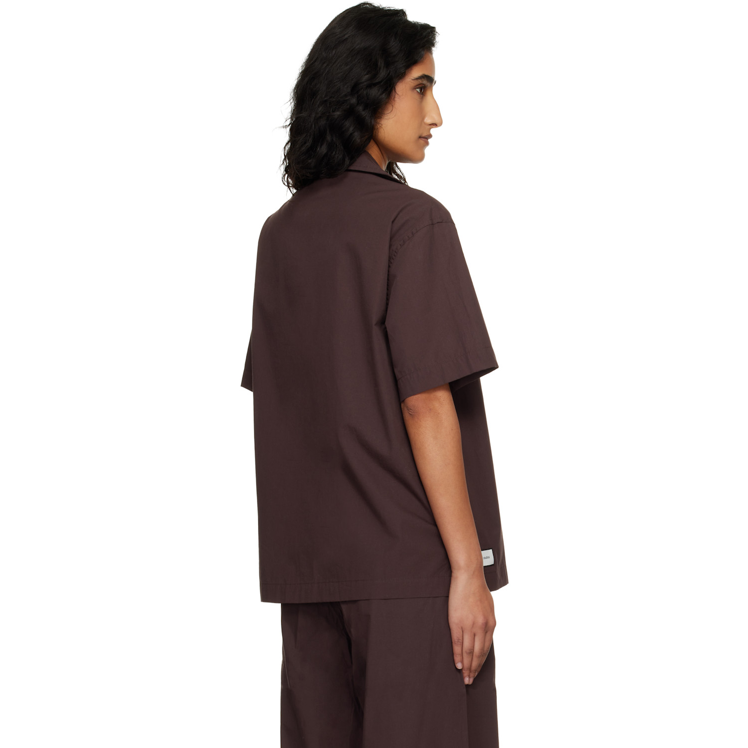  Entire Studios Brown Ss Pyjama Shirt 