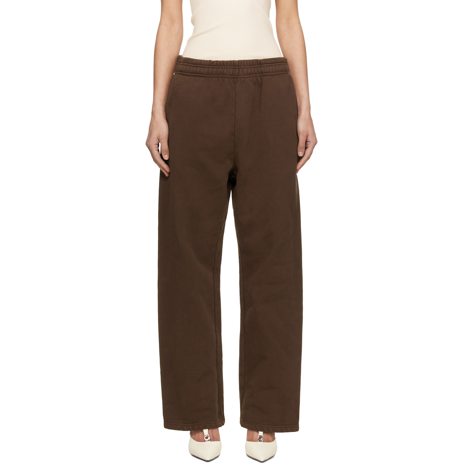 Entire Studios Brown Straight Leg Sweatpants
