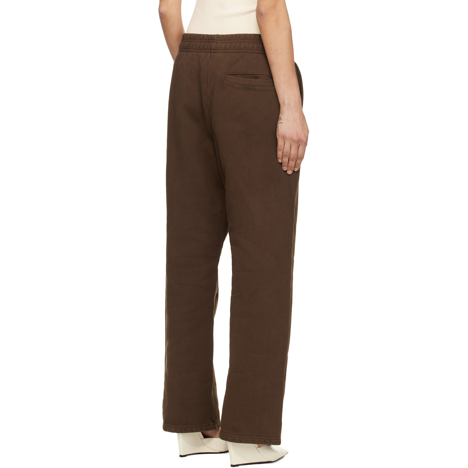  Entire Studios Brown Straight Leg Sweatpants 