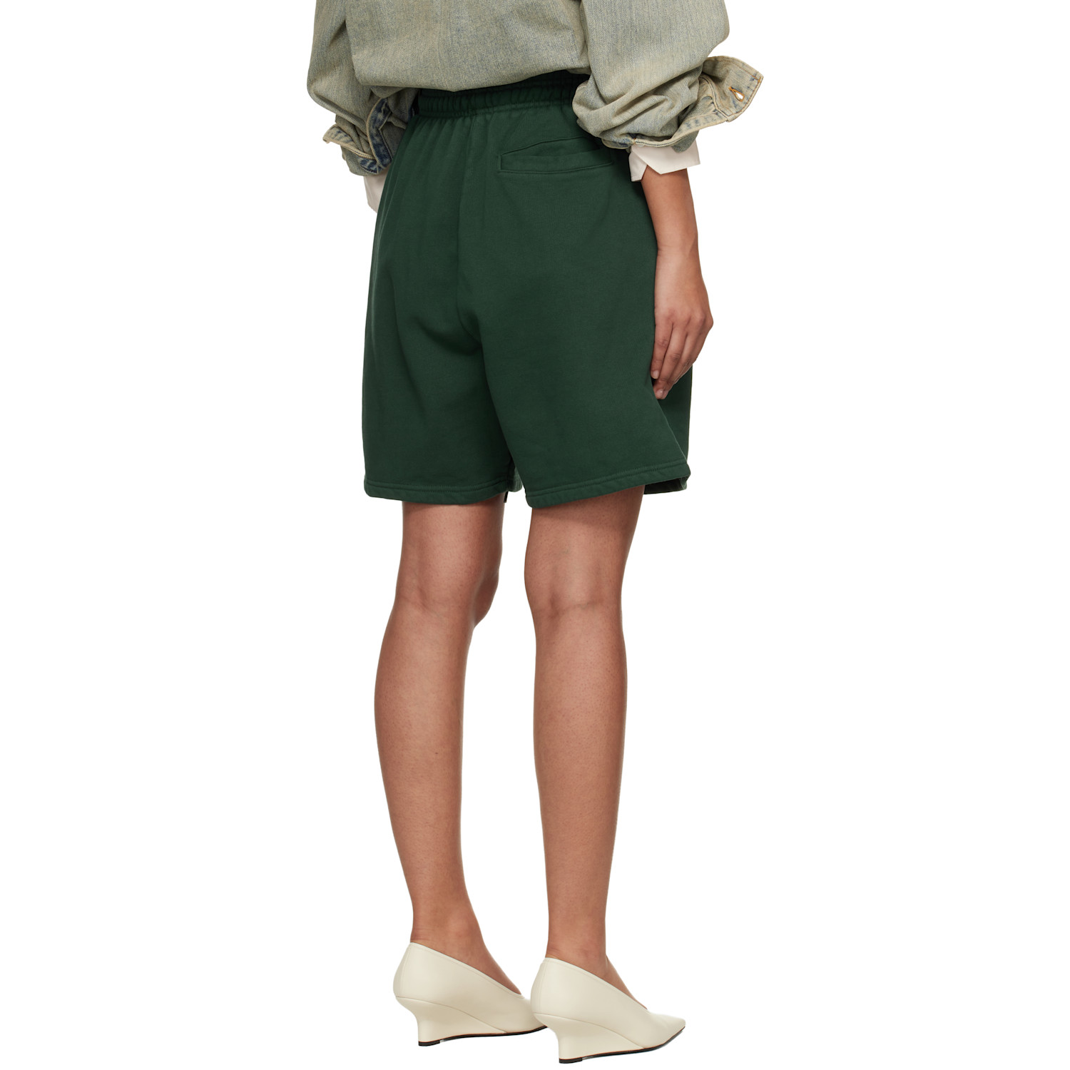  Entire Studios Green Standard Sweat Shorts 