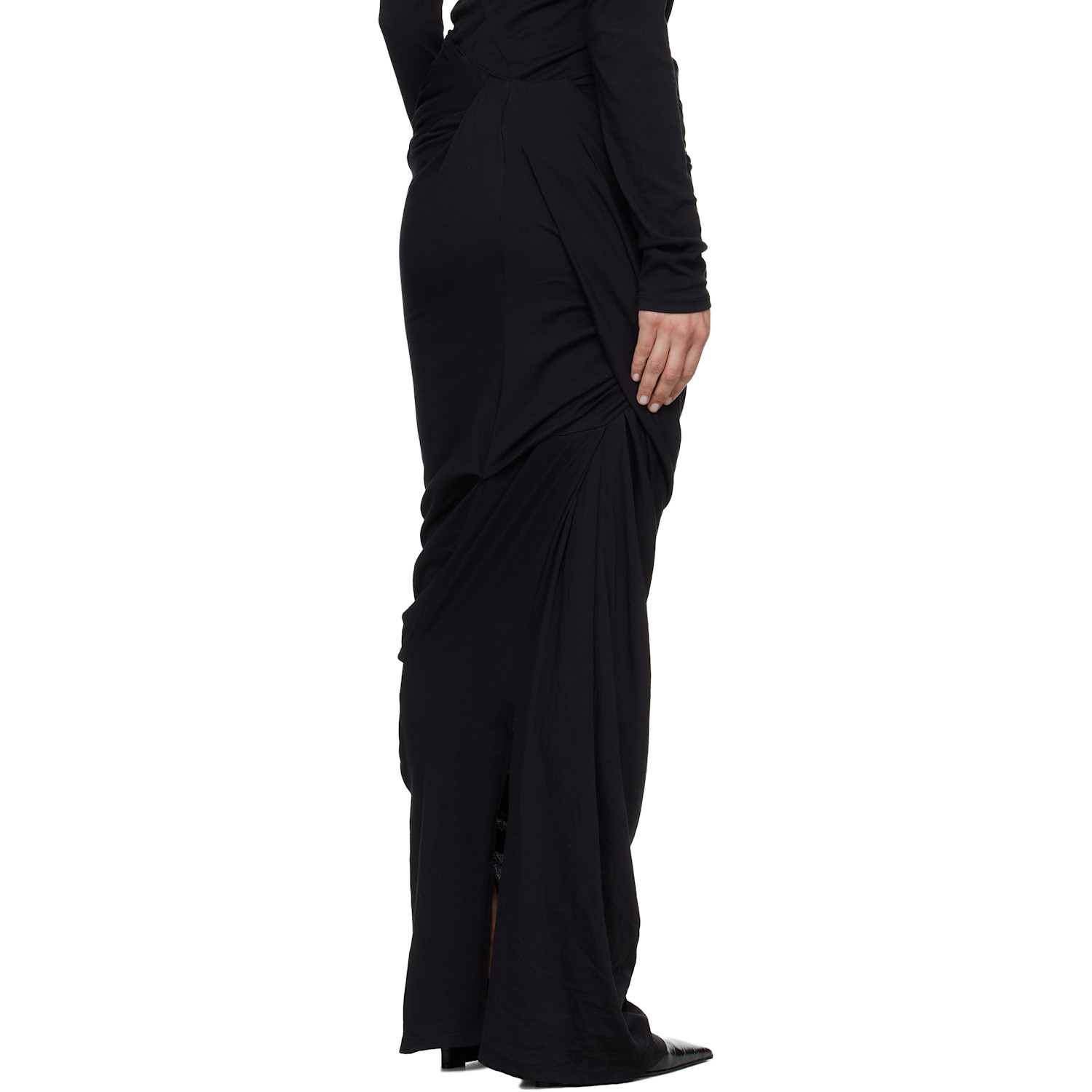 Entire Studios Black Dia Maxi Skirt 