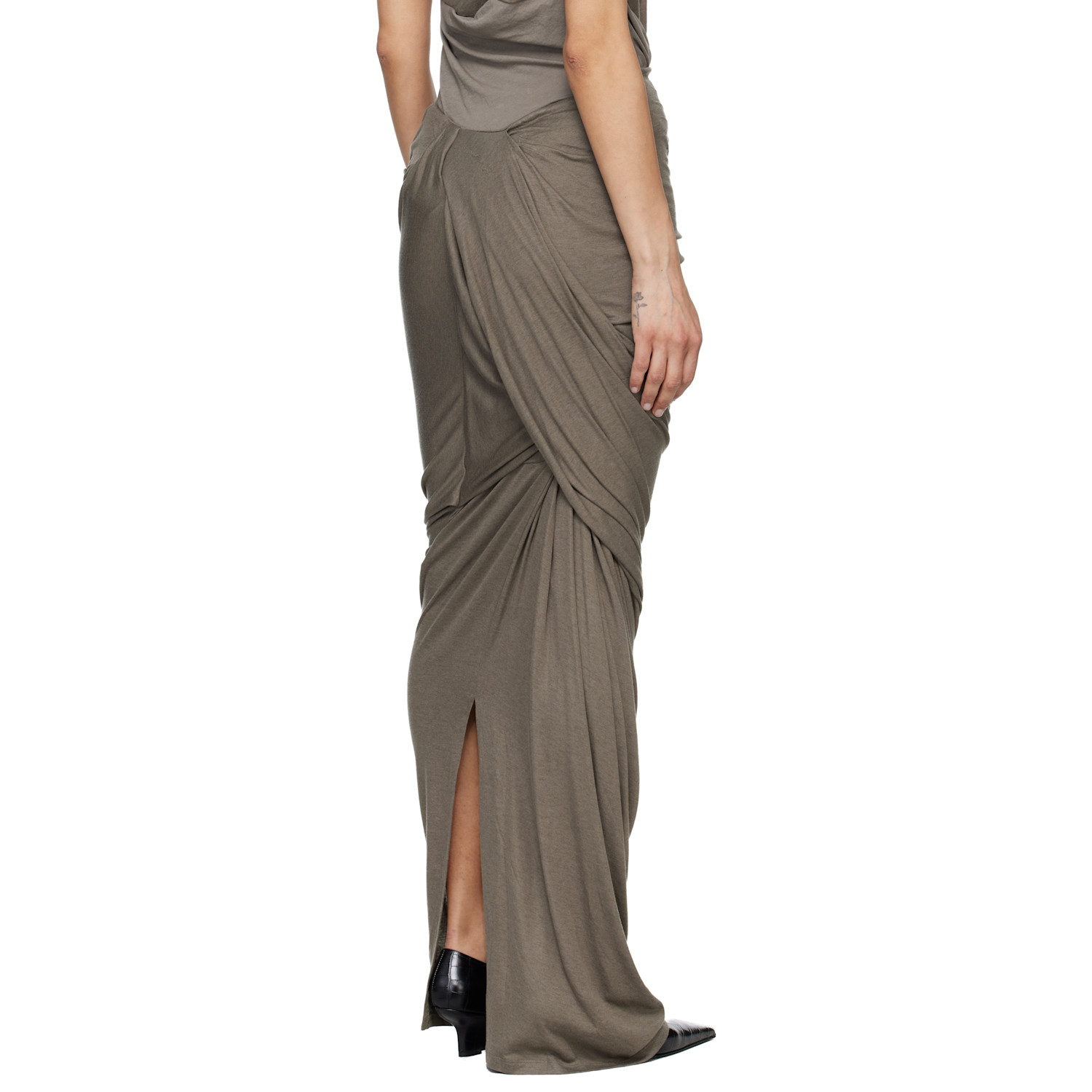  Entire Studios Taupe Dia Maxi Skirt 