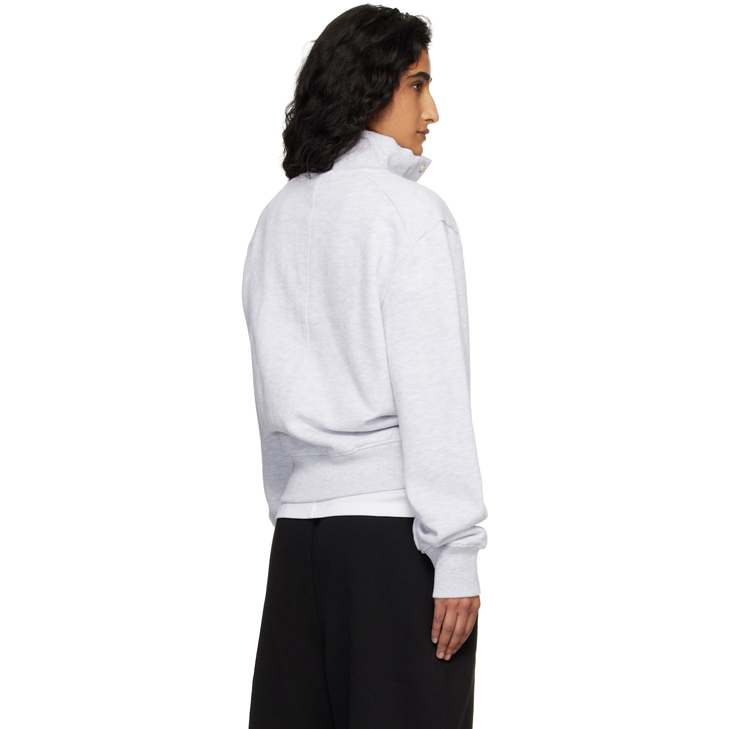  Entire Studios Gray Port Pullover Sweatshirt 