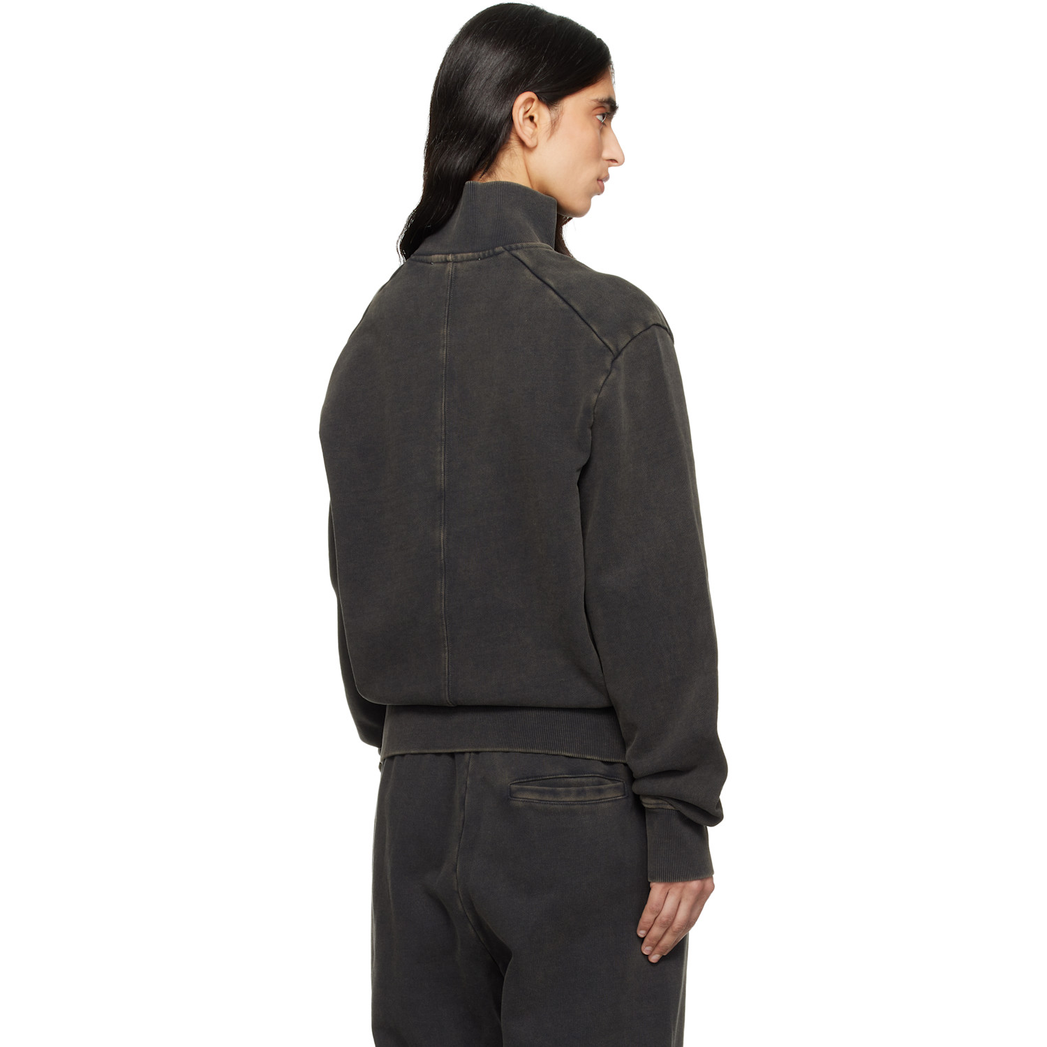  Entire Studios Black Port Pullover Sweatshirt 