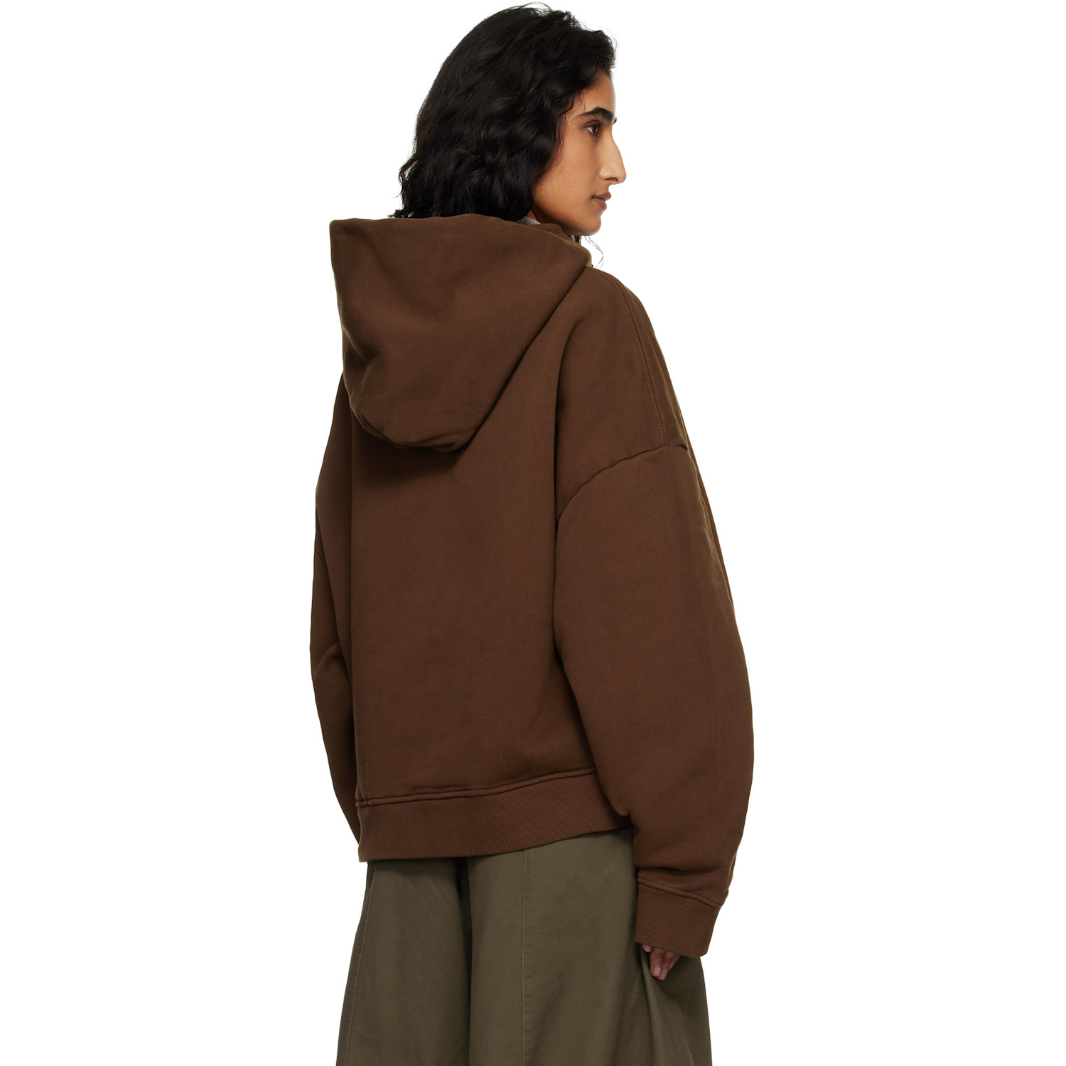  Entire Studios Brown Heavy Hoodie 