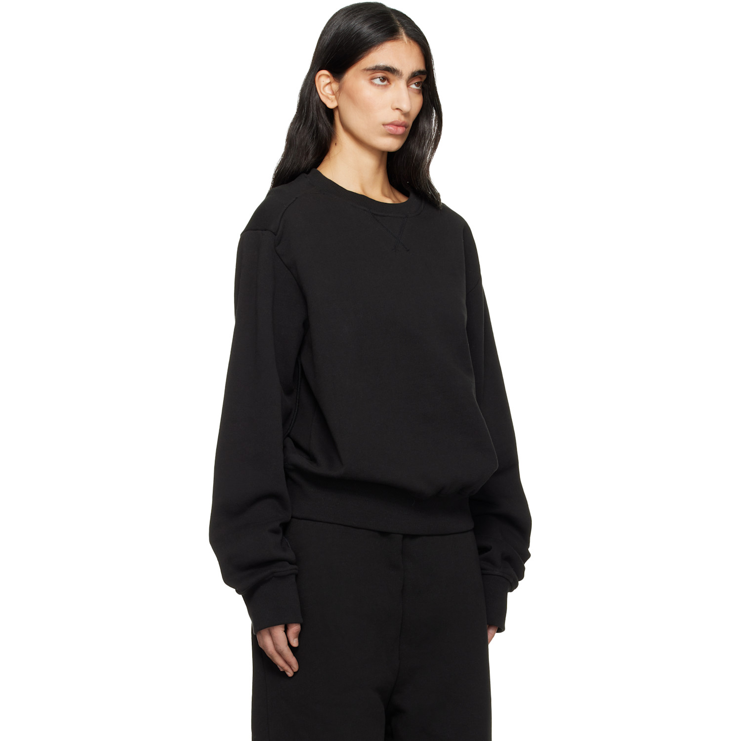  Entire Studios Black Pod Crew Sweatshirt 