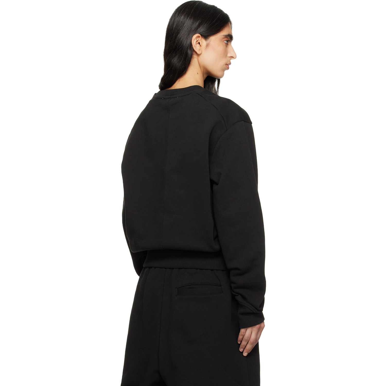  Entire Studios Black Pod Crew Sweatshirt 