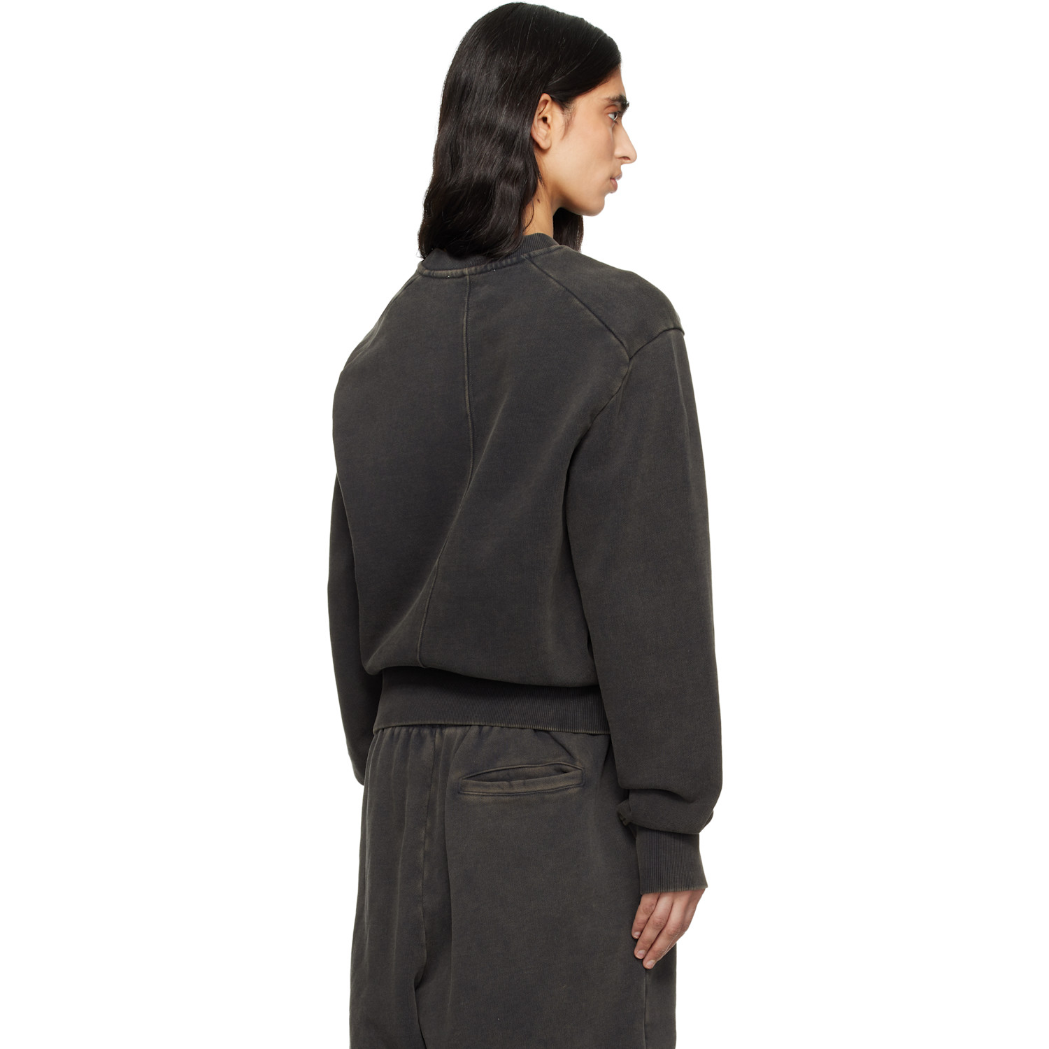  Entire Studios Black Pod Crew Sweatshirt 