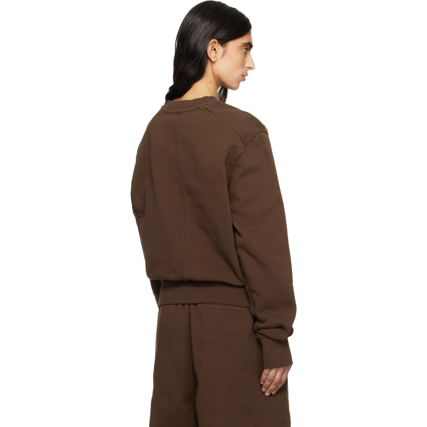  Entire Studios Brown Pod Crew Sweatshirt 