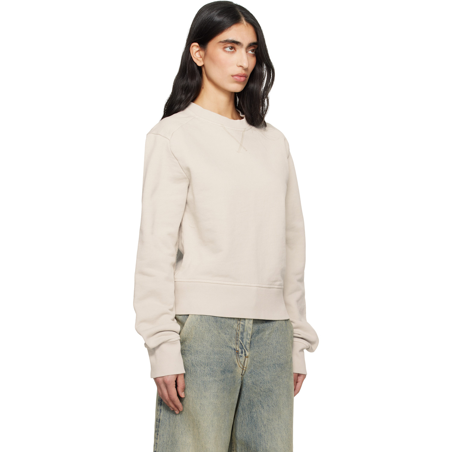  Entire Studios Off-white Pod Crew Sweatshirt 