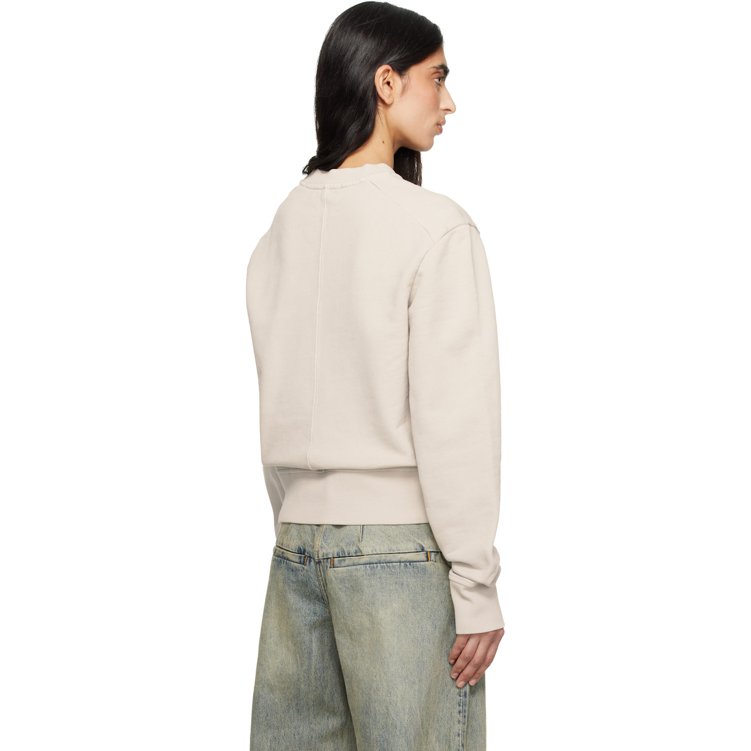  Entire Studios Off-white Pod Crew Sweatshirt 