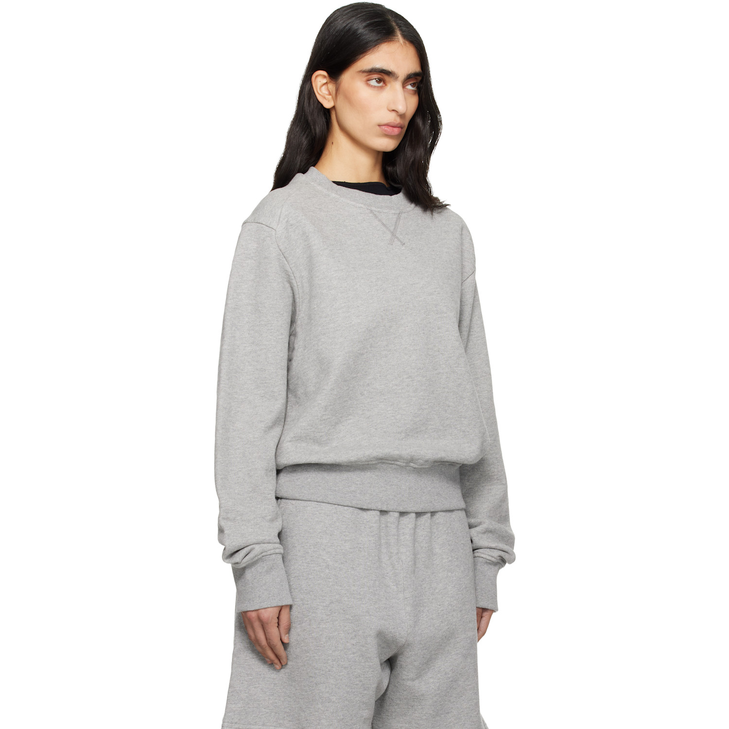  Entire Studios Gray Pod Crew Sweatshirt 