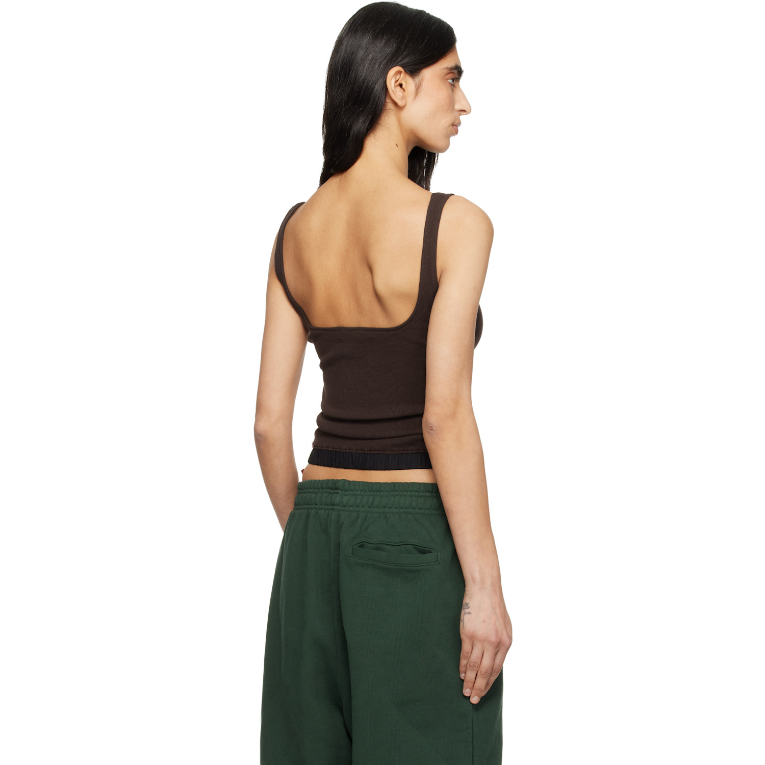  Entire Studios Brown Lounge Tank Top 