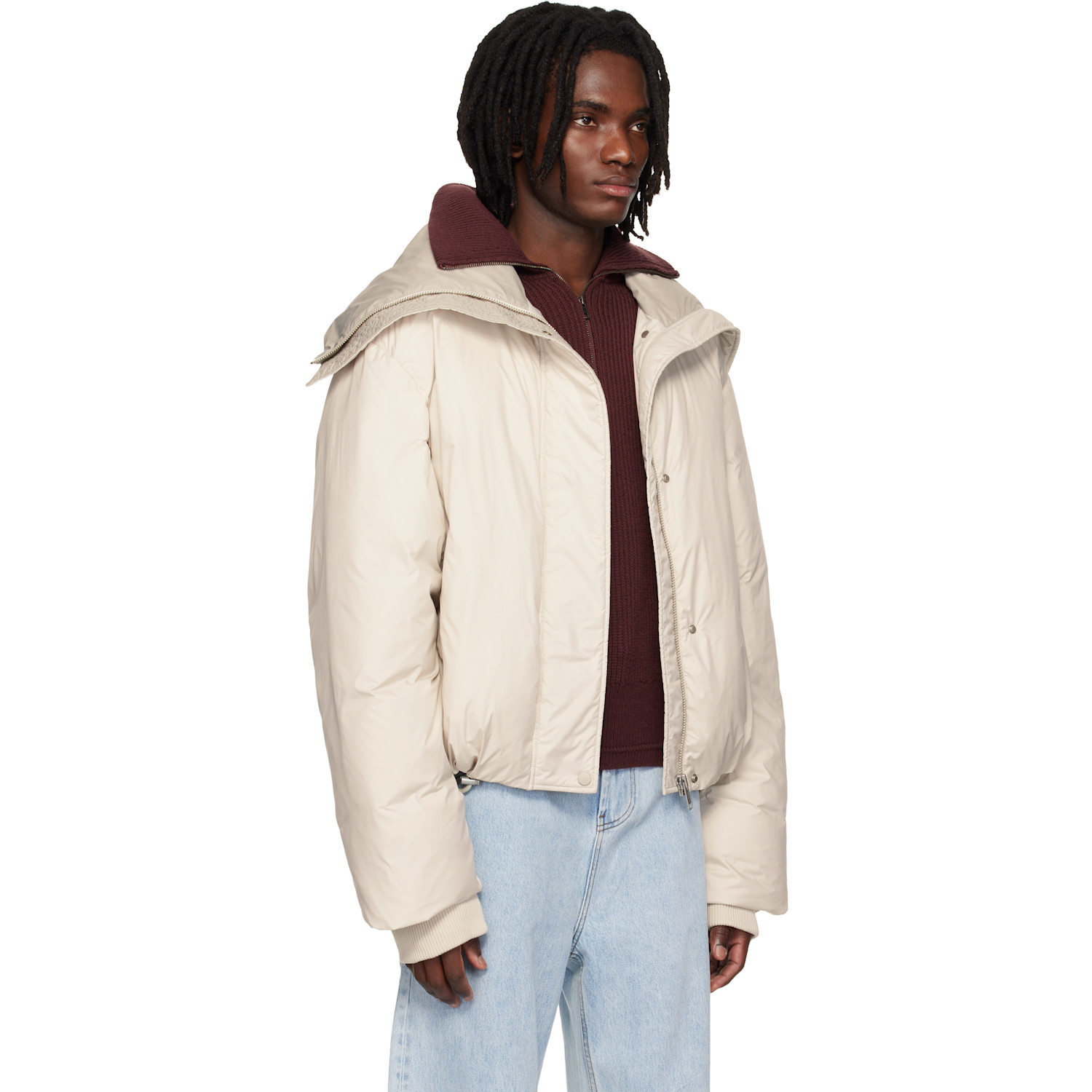  Entire Studios Off-white Kelly Down Jacket 
